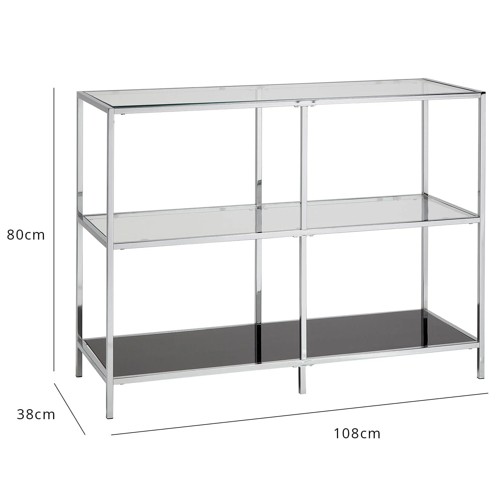 Outlet - Evelyn Console Table - Chrome - Image 7