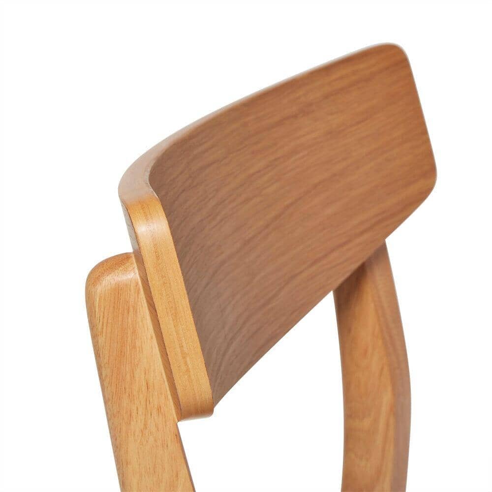 Outlet - Faye Wooden Woven Chairs Set of 2 - Pale Oak - Image 6