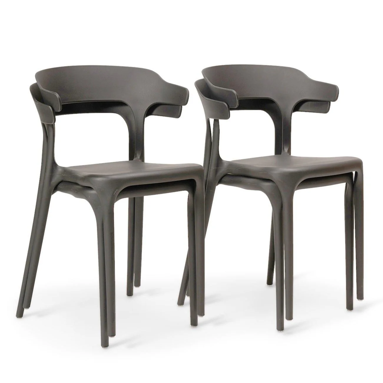 Outlet - Finn Dining Chairs - Set of 4 - Grey - Image 6