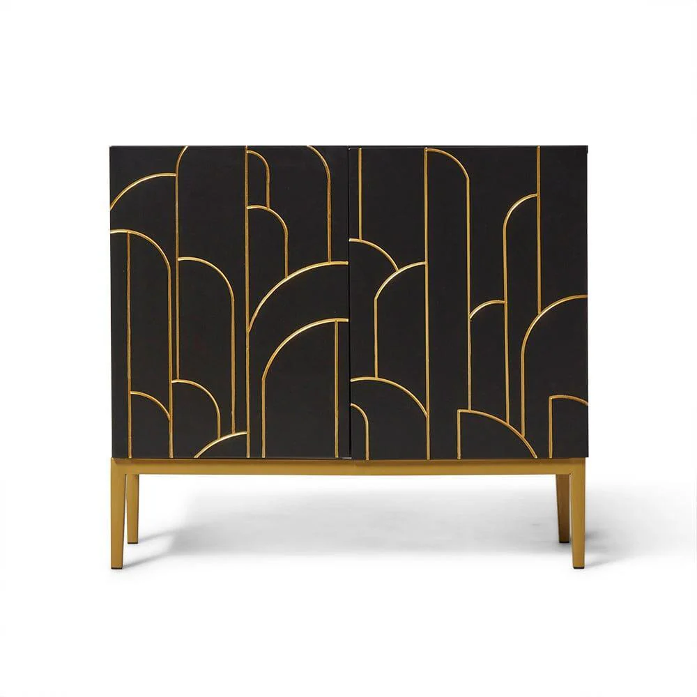 Outlet - Gatsby 2 Door Sideboard Noir Black - Image 3