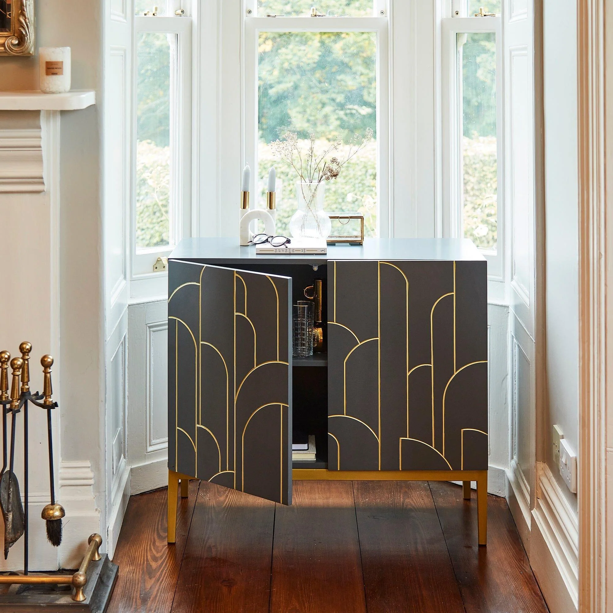 Outlet - Gatsby 2 Door Sideboard Smoke Grey - Image 2