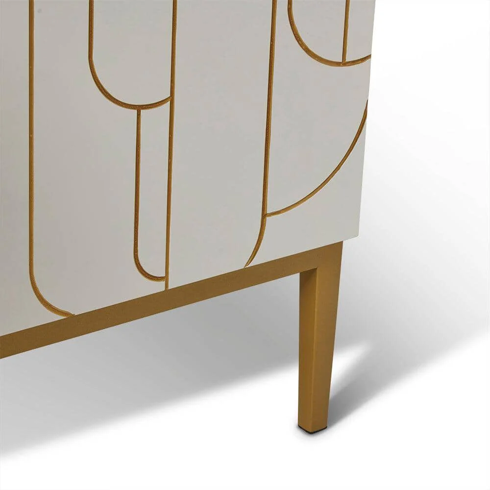 Gatsby Large 4 Door Sideboard - Snow White - Image 9