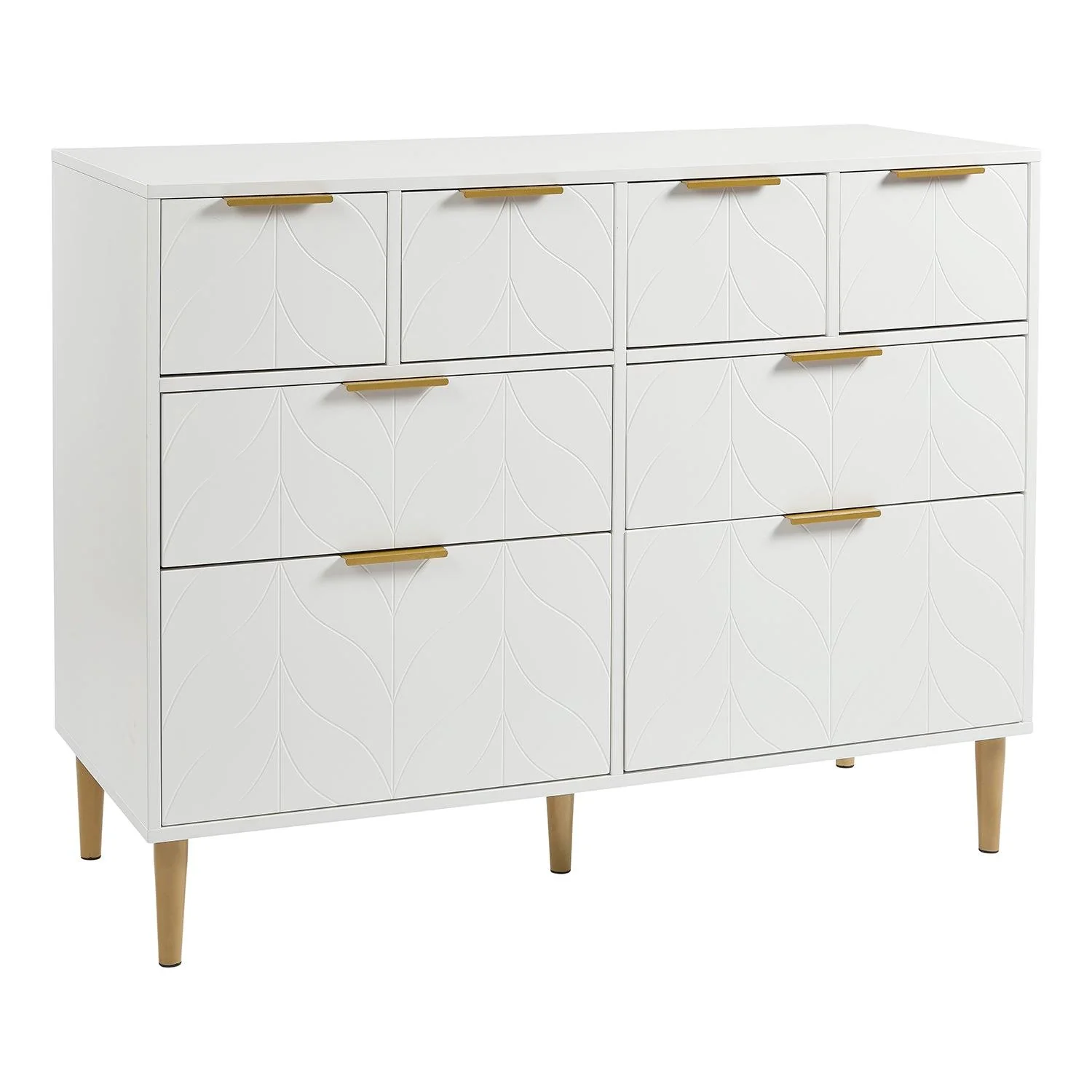 Gloria 8 Drawer Chest of Drawers - White - Image 7