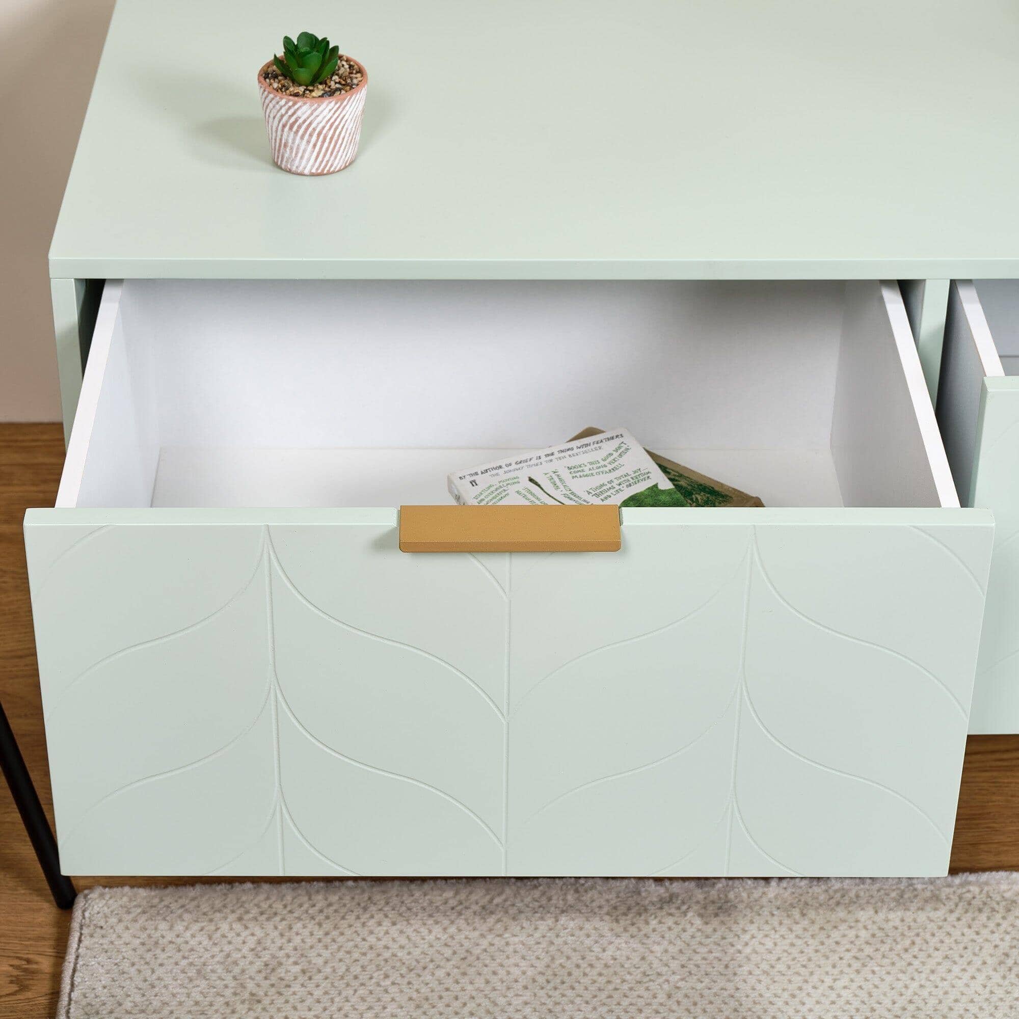 Outlet - Gloria TV Unit - Pale Sage Green - Image 3
