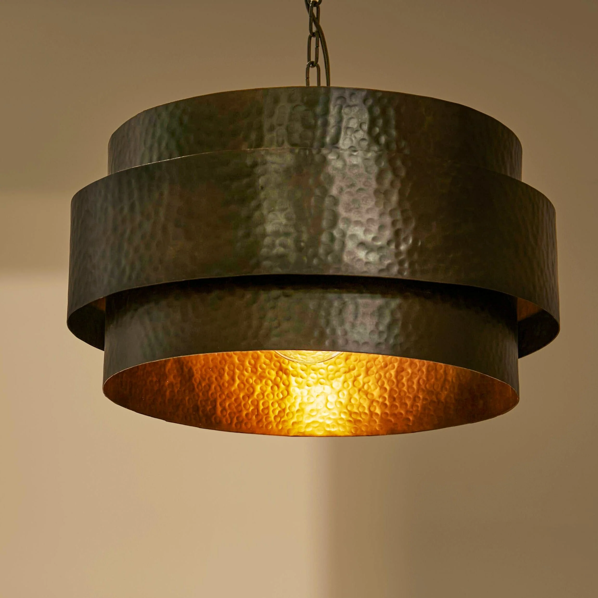 Outlet - Hale 40cm Metal Pendant Light, Black Bronze