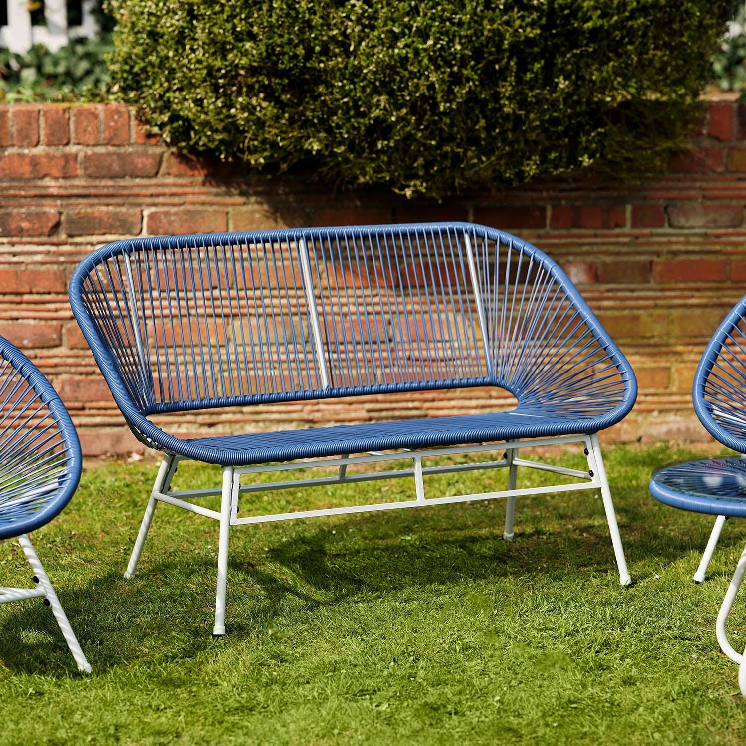 Outlet - Hebe Garden Sofa Set - Navy Blue - Image 6