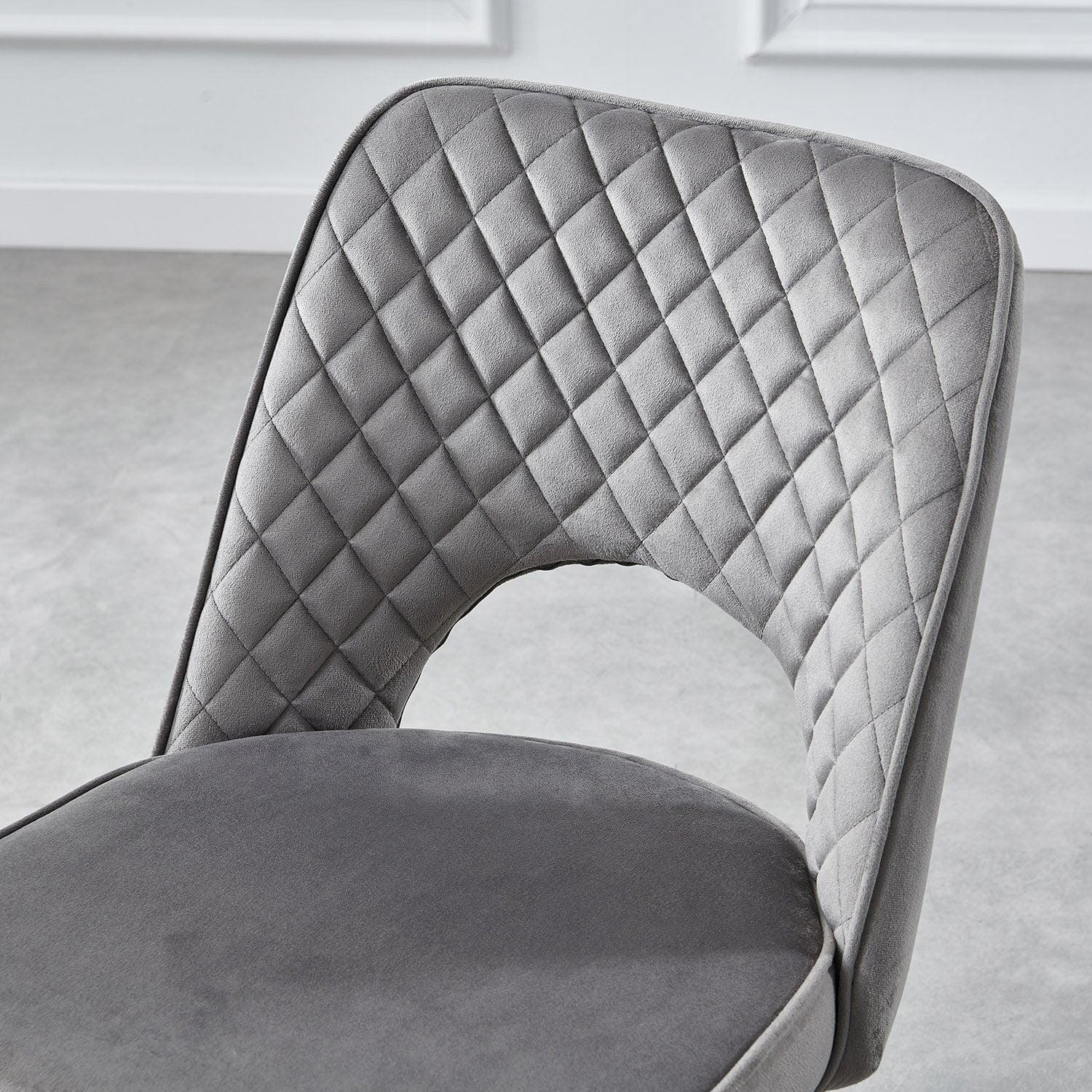 Outlet - Hope Dining Chair - Set of 2 - Dark Grey - Image 6