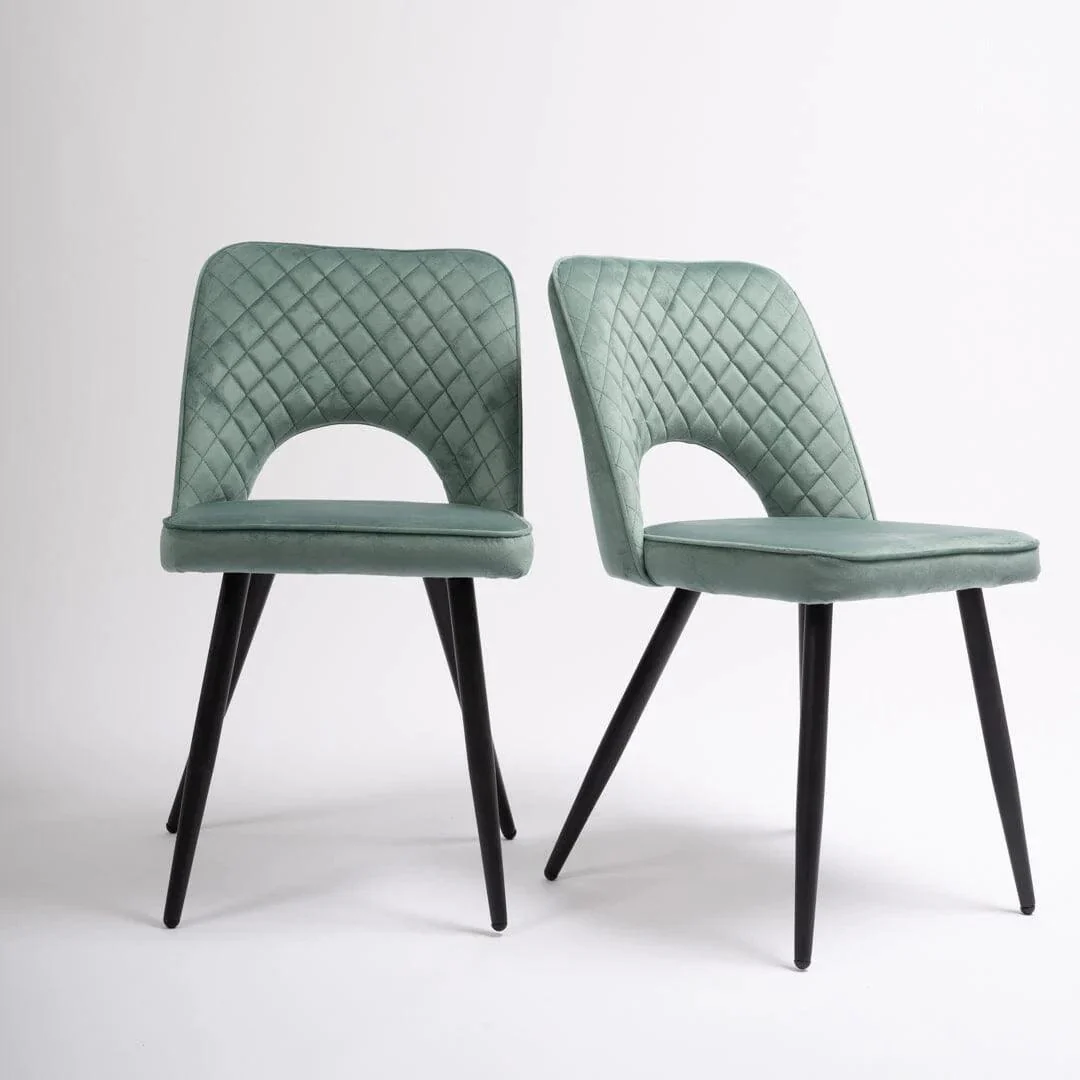 Outlet - Hope Dining Chair - Set Of 2 - Green - Image 11