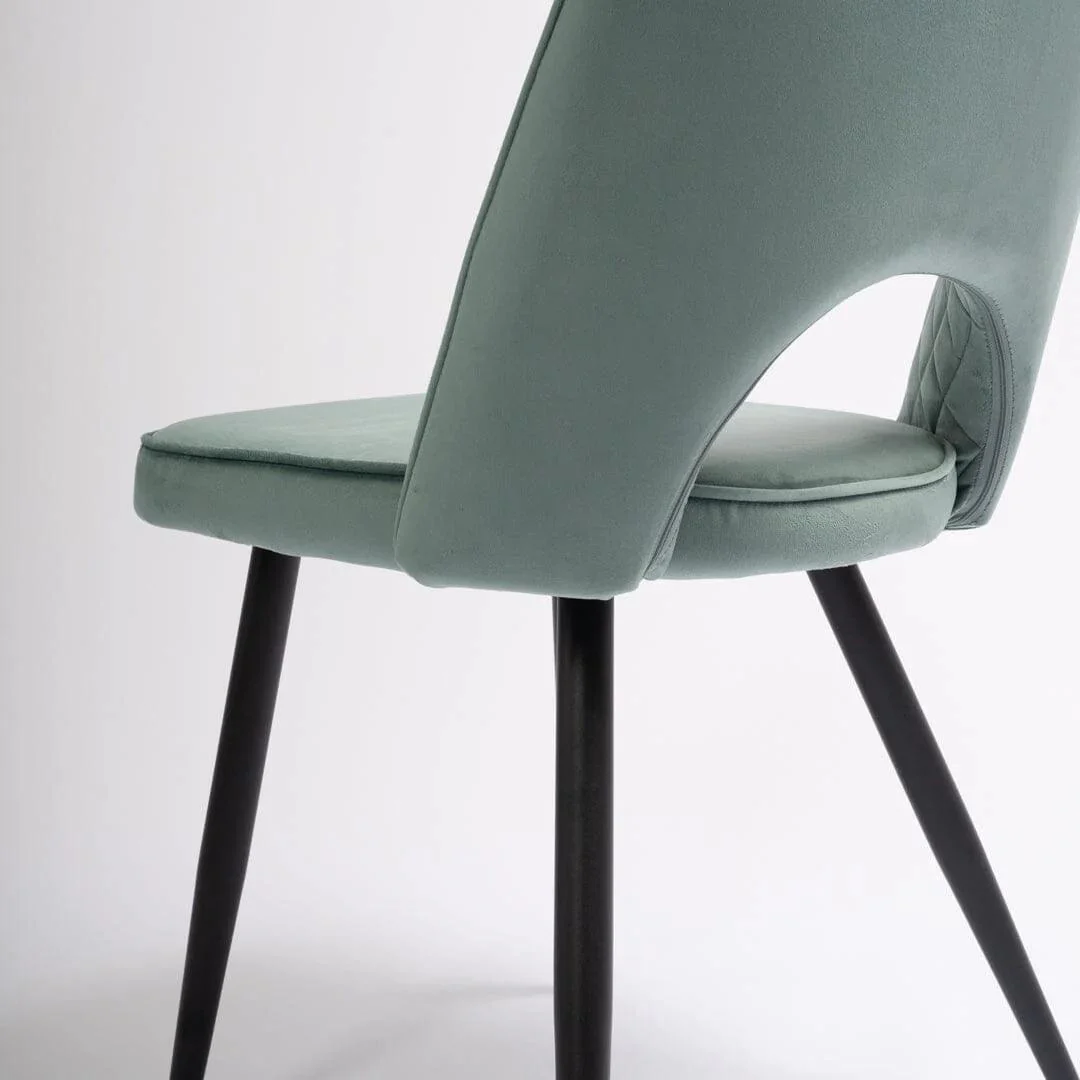 Outlet - Hope Dining Chair - Set Of 2 - Green - Image 9