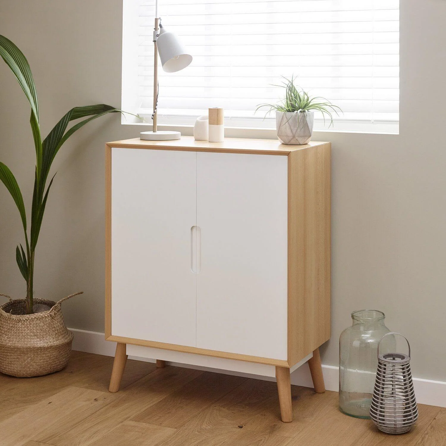 Outlet - Hulra small sideboard - Scandinavian - white - Image 3