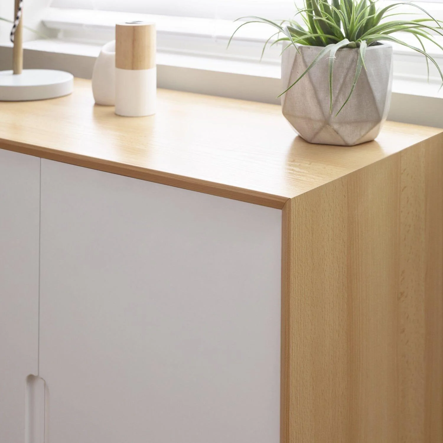 Outlet - Hulra small sideboard - Scandinavian - white - Image 4