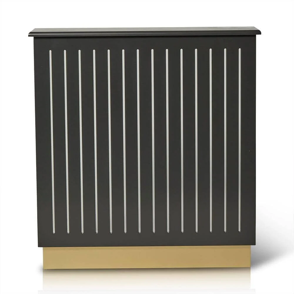 Outlet - Iliana Small Radiator Cover In Charcoal Grey - Image 2