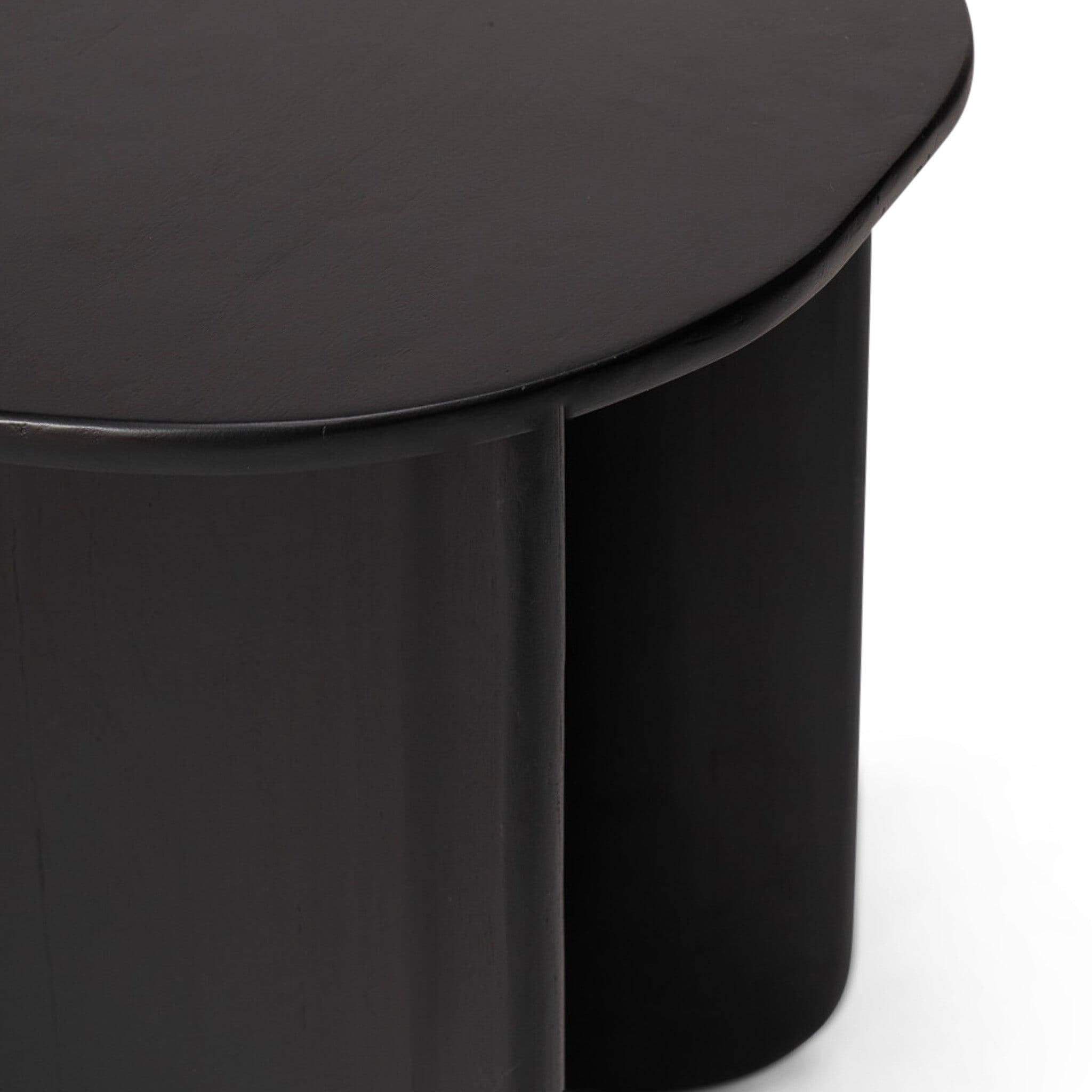Outlet - Imogen Black Acacia Wood Side Table - Image 7