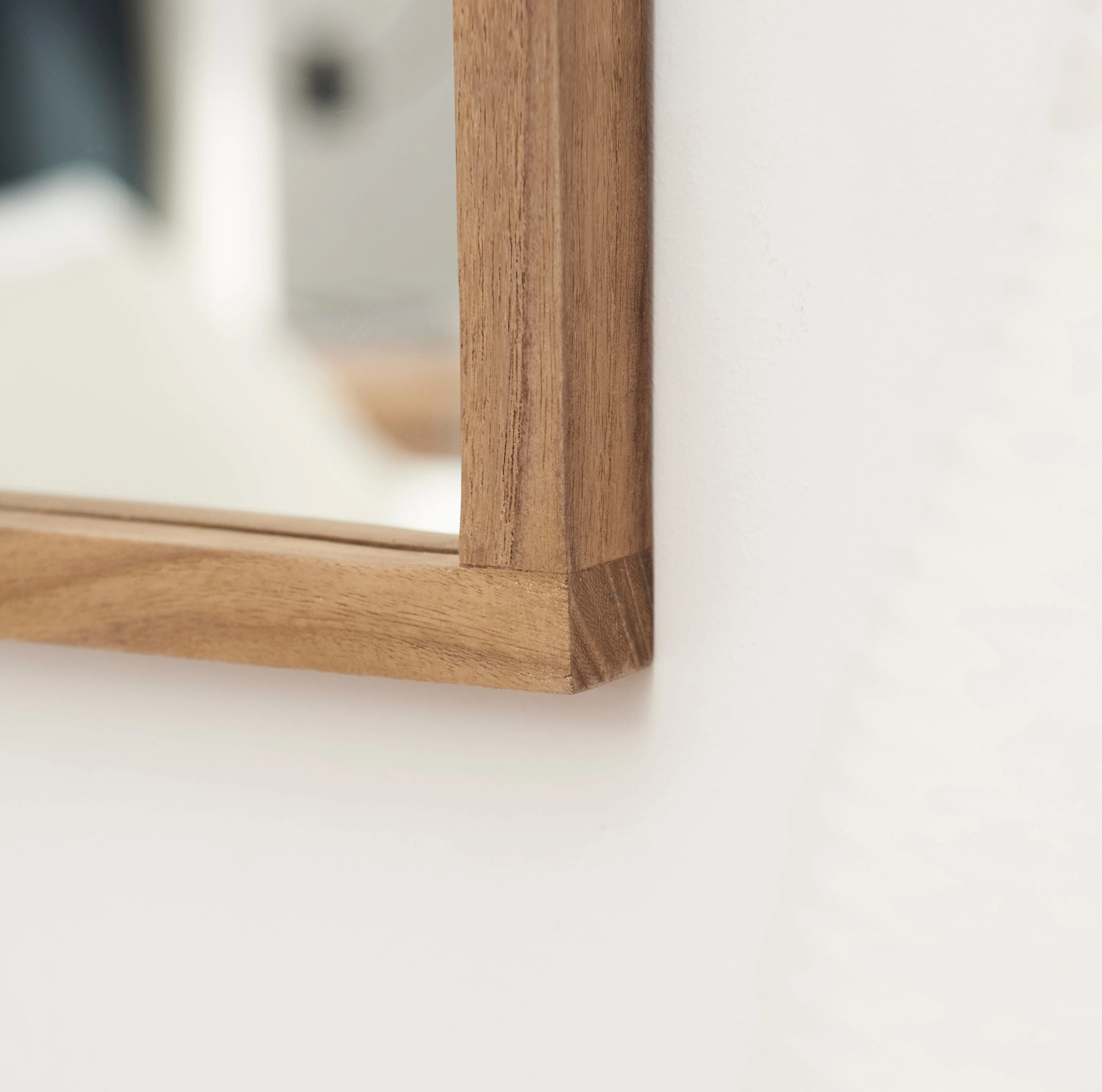 Outlet - Ingham 70x70cm Wooden Arch Mirror - Natural - Image 6