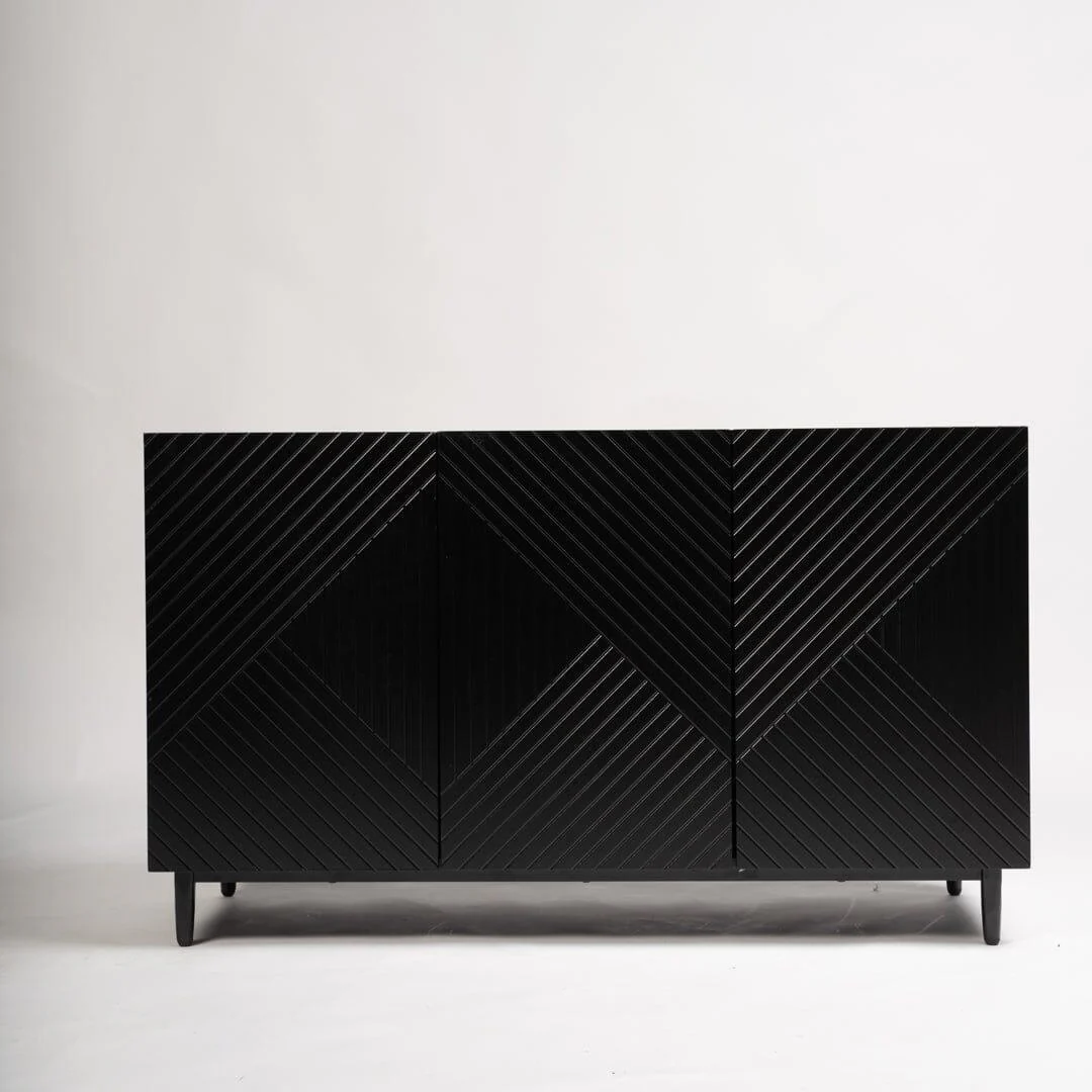Outlet - Jack Sideboard - Geometric - Black - Image 4