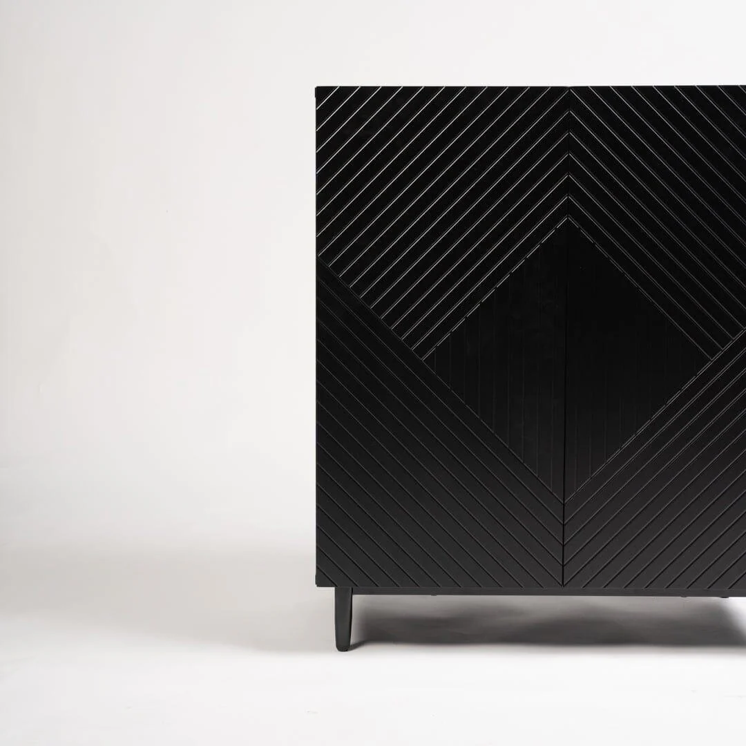 Outlet - Jack 2 Door Sideboard - Noir Black - Image 6