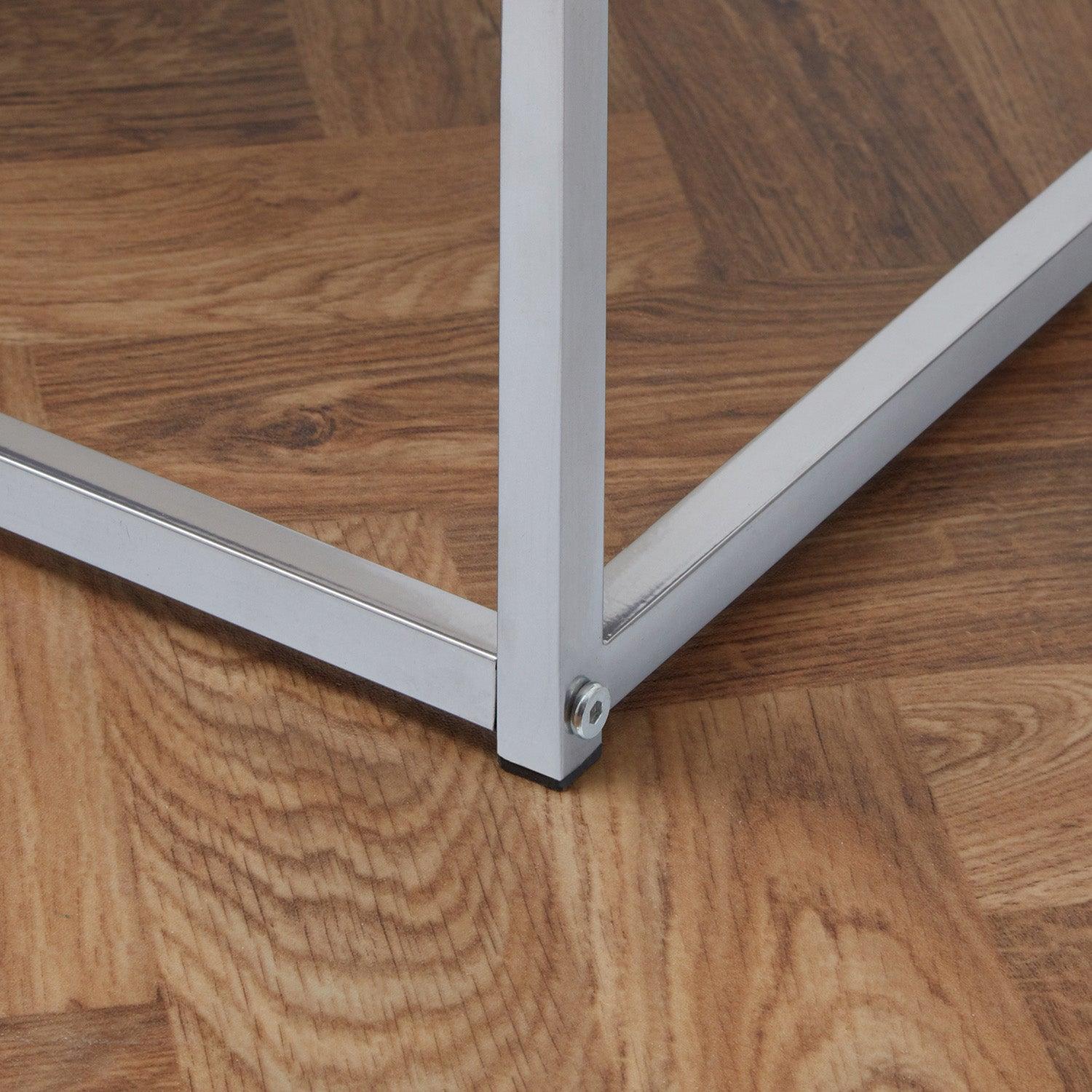 Outlet - Jay Bookcase - Marble Effect & Chrome - Image 2
