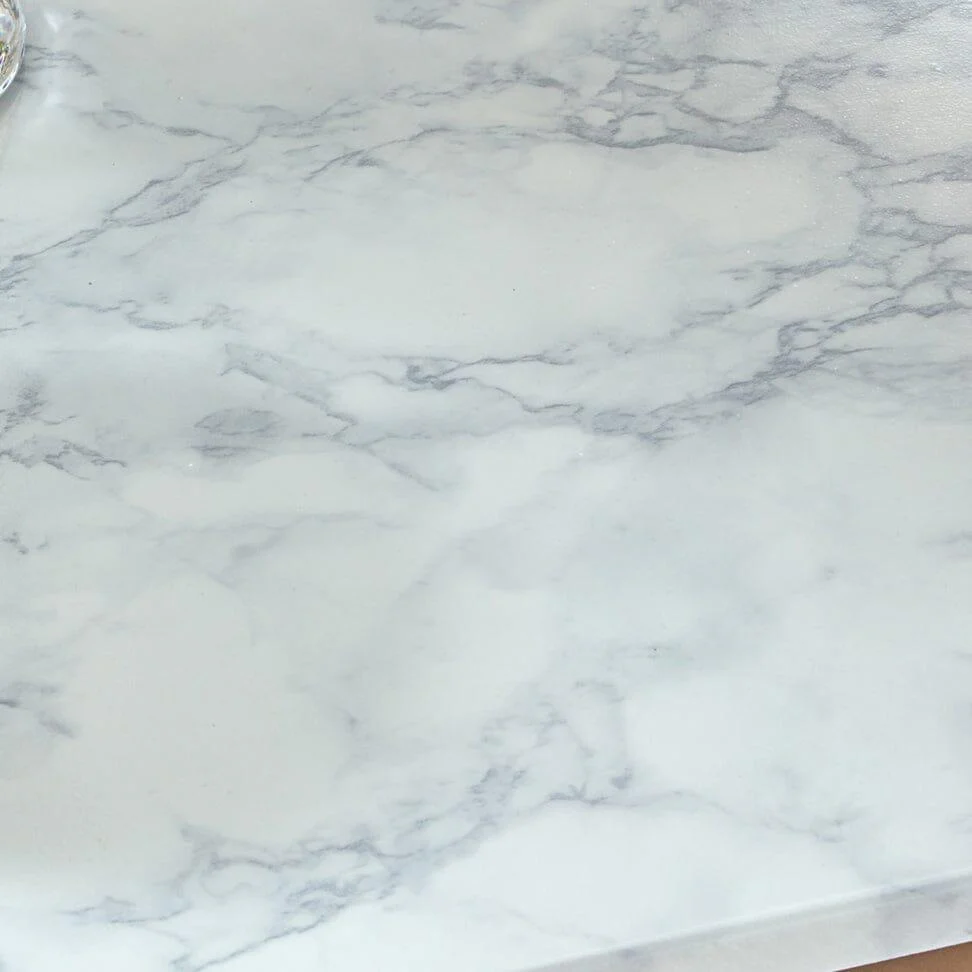 Outlet - Jay desk - marble effect and chrome - Image 4
