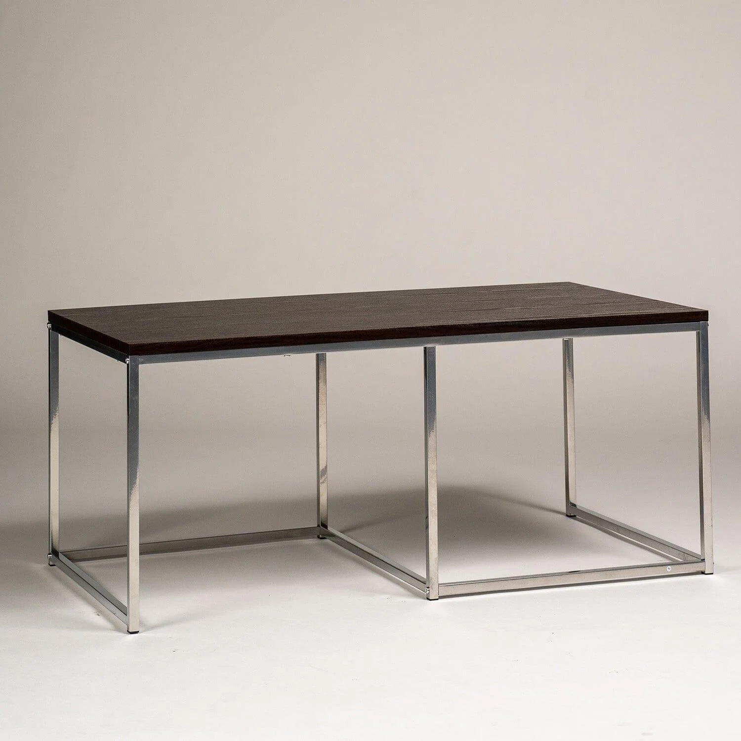 Outlet - Jay Coffee Table - Walnut Effect & Chrome - Image 6