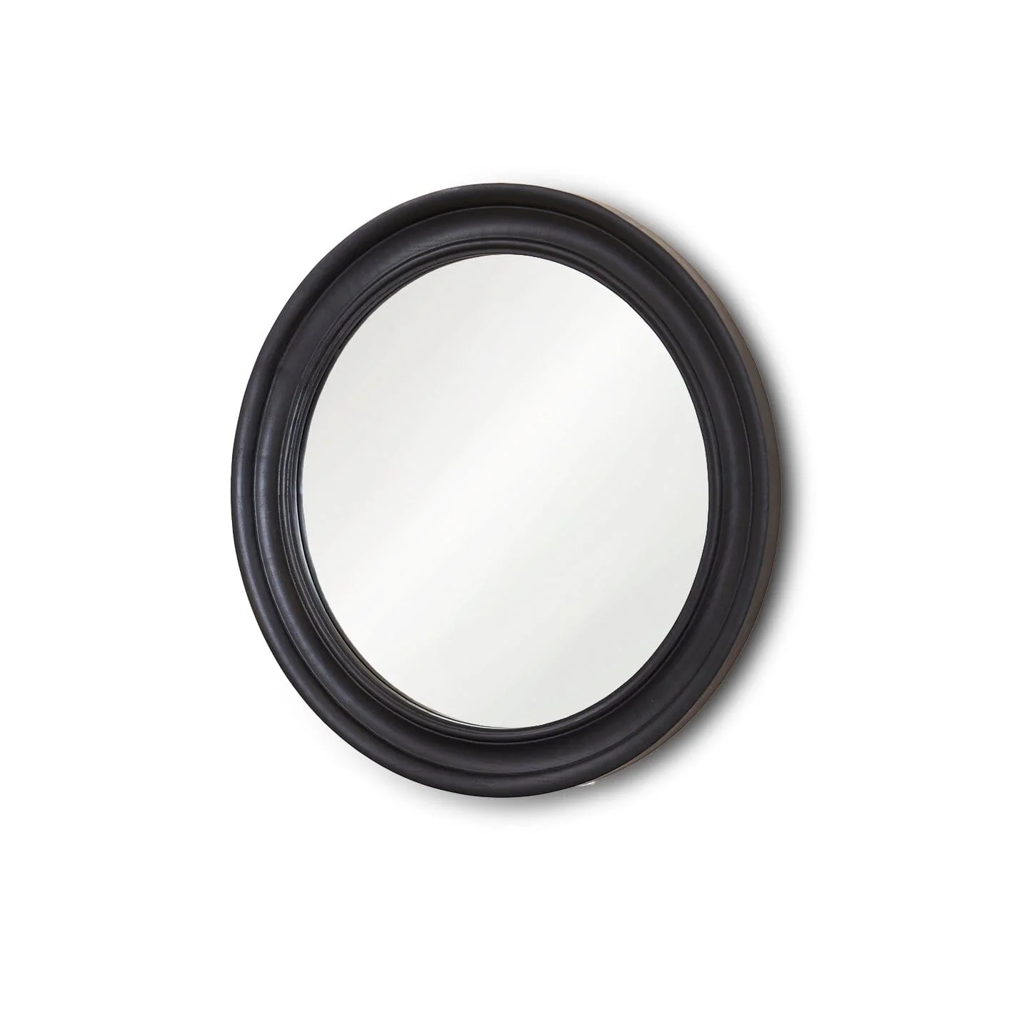 Outlet - Langton 75cm Wooden Mirror - Black - Image 6
