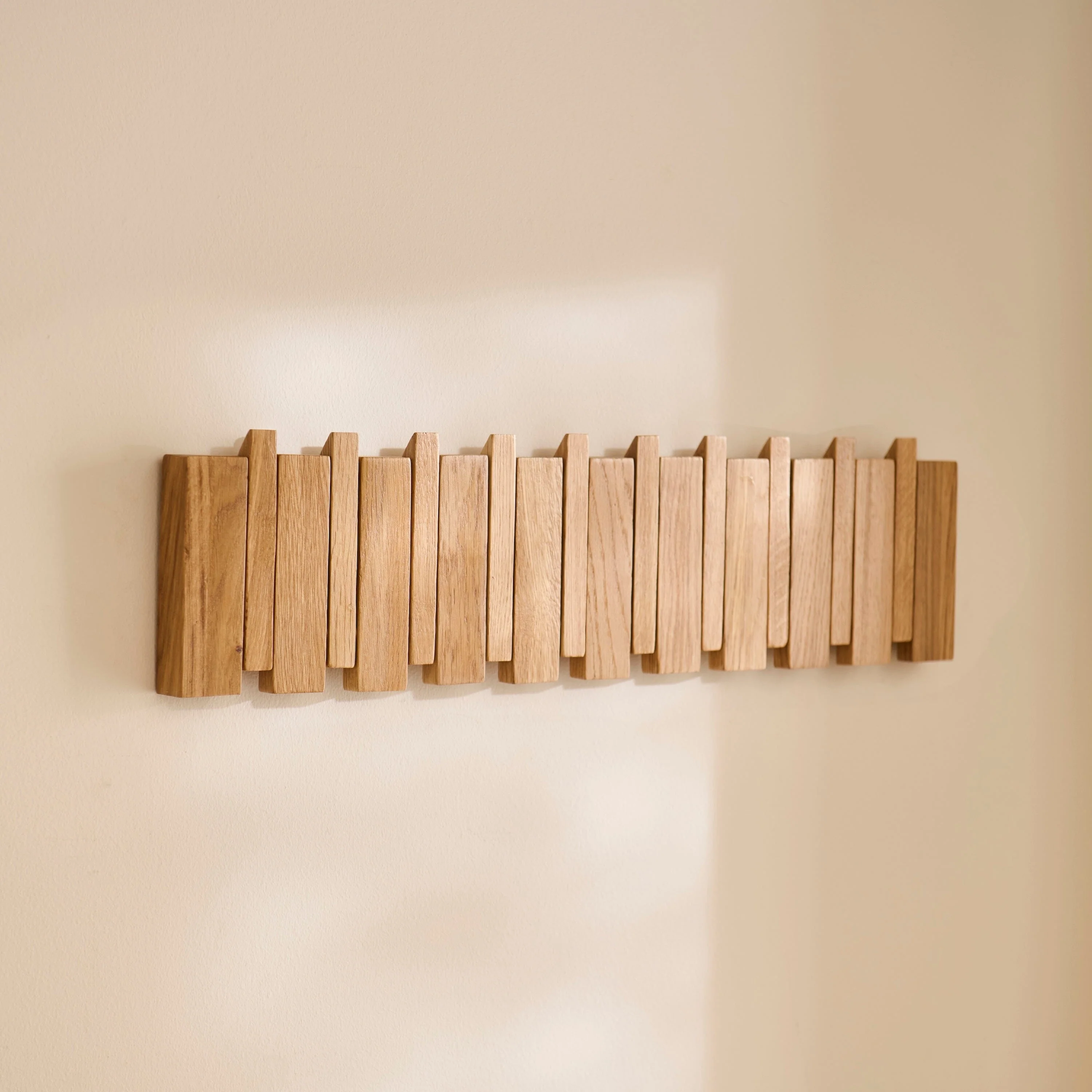 Lowell Folding Coat Rack - Pale Oak - Image 7