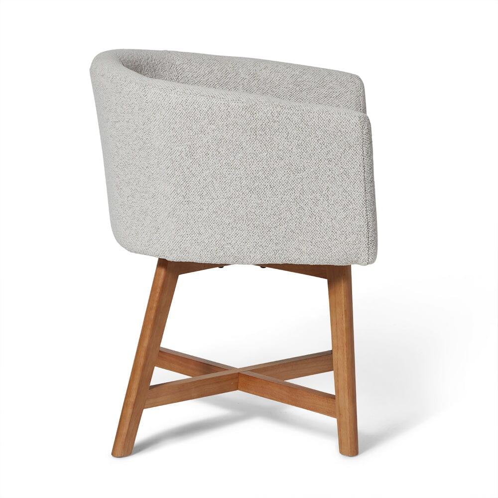 Outlet - Magnus Dove Grey Dining Chair - Oak Legs - Image 10