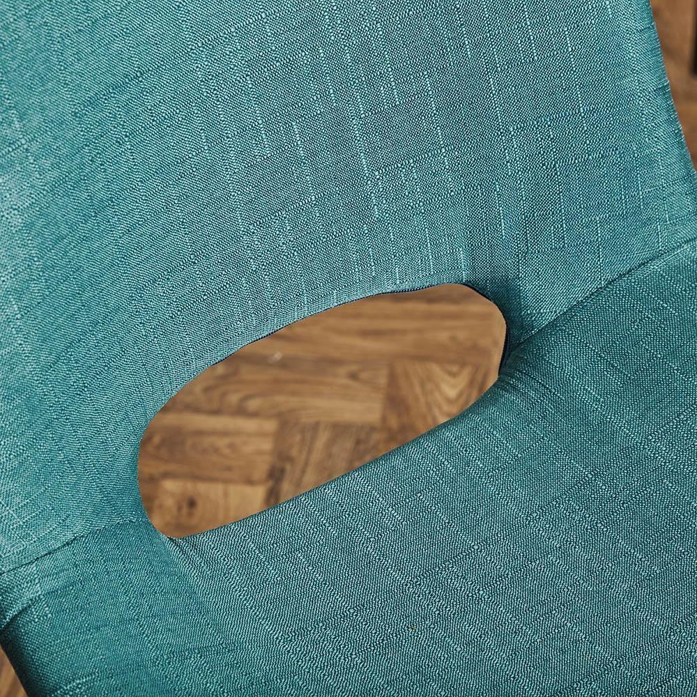Outlet - Margot office chair - teal and brass - Image 4