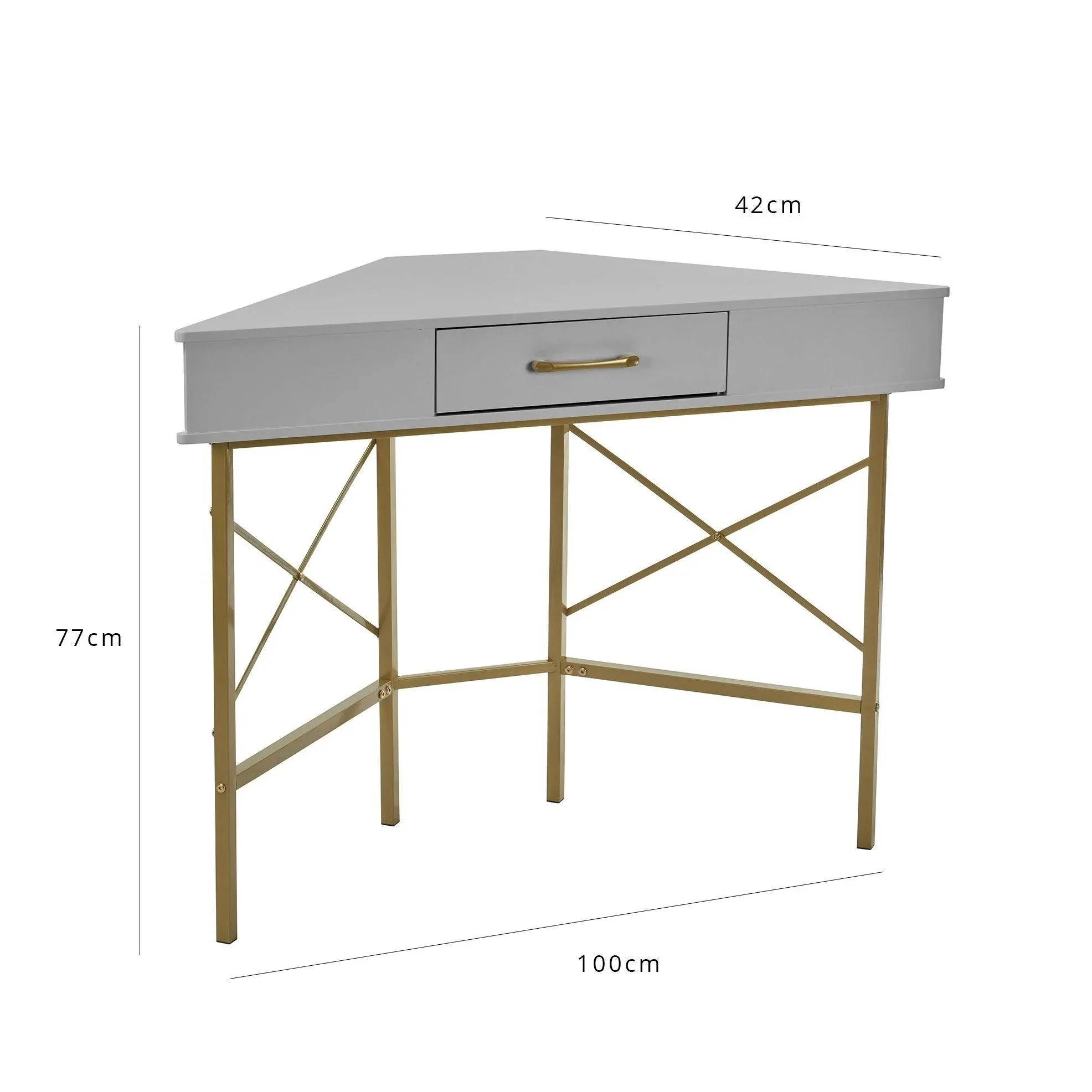 Outlet – Marie corner desk - grey - Image 8