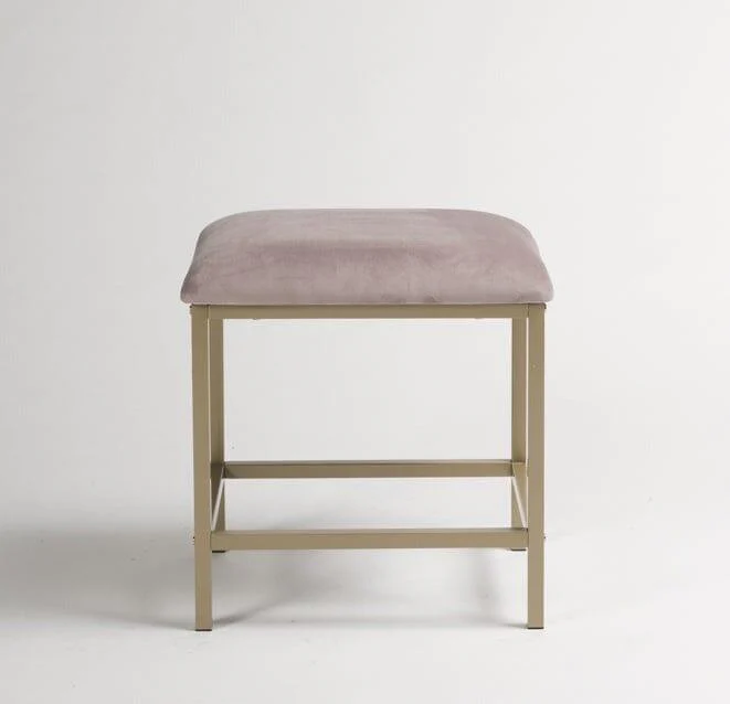 Outlet - Marie Dressing Table Stool - Pink - Image 4