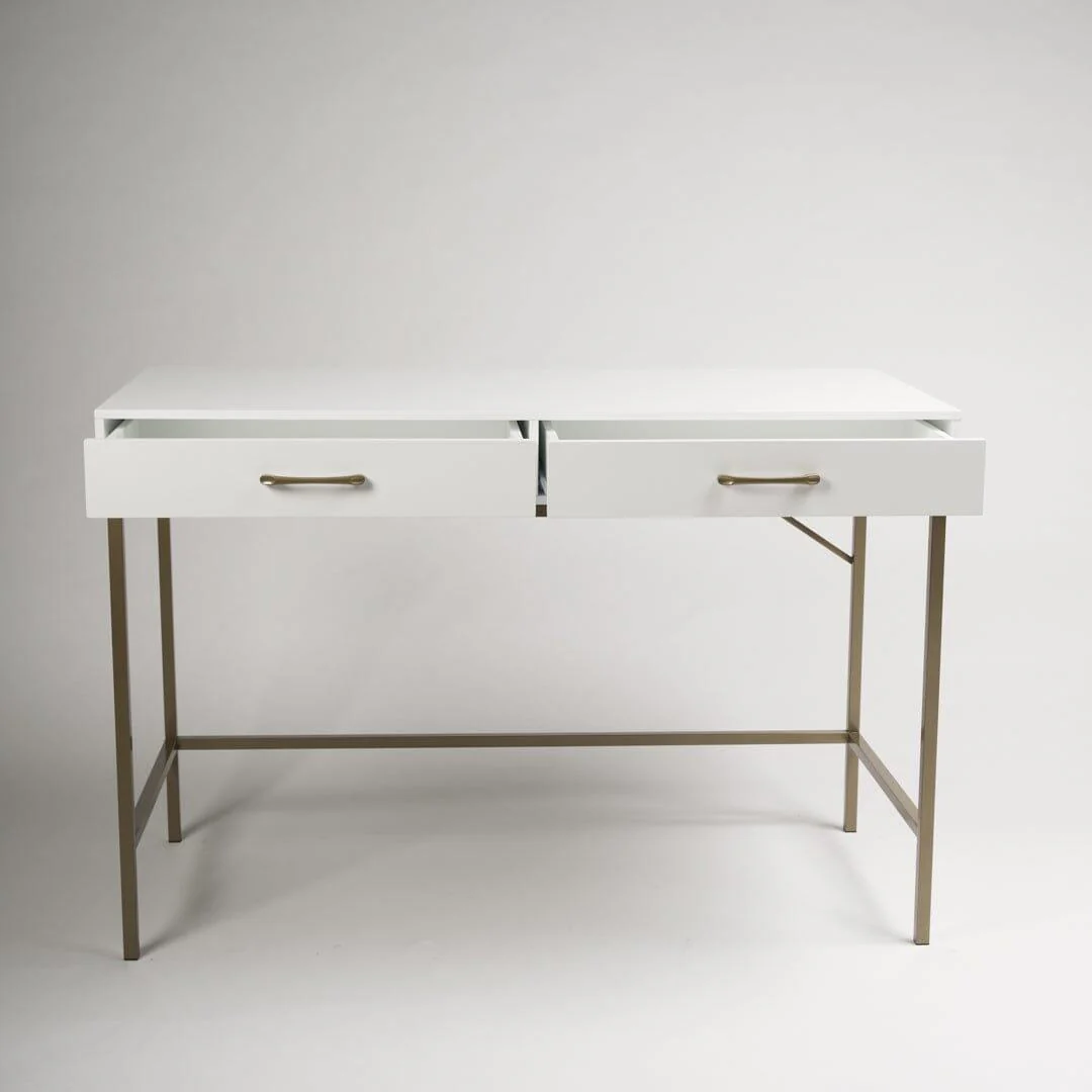 Outlet - Marie White Dressing Table with Drawers - Image 7