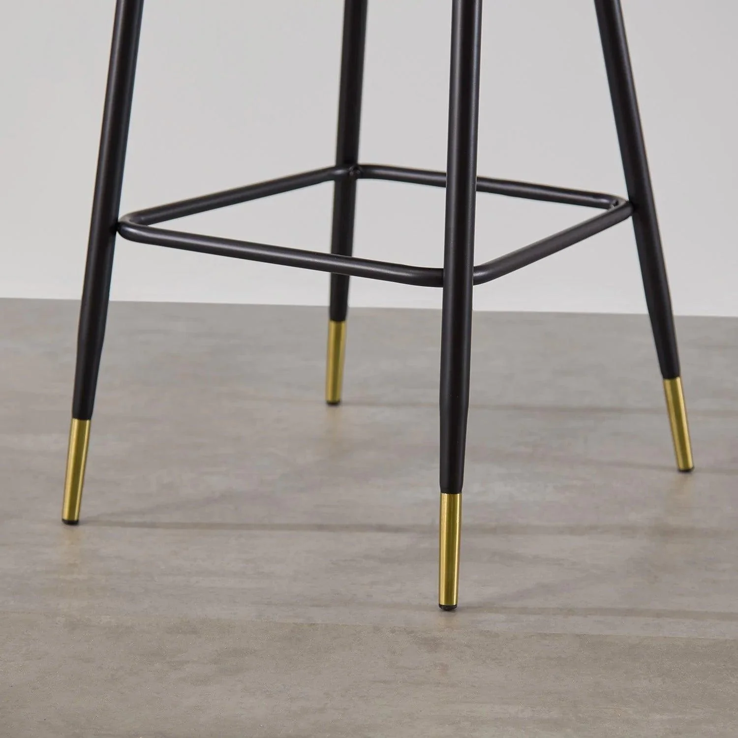 Outlet - Marilyn Bar Stool - Grey Velvet - Image 4