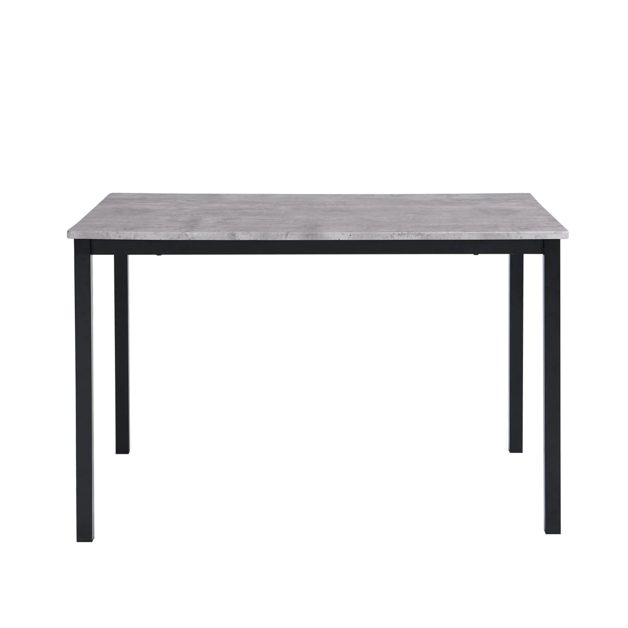 Outlet - Milo Concrete Effect dining table - 6 seater - with black legs - Image 2