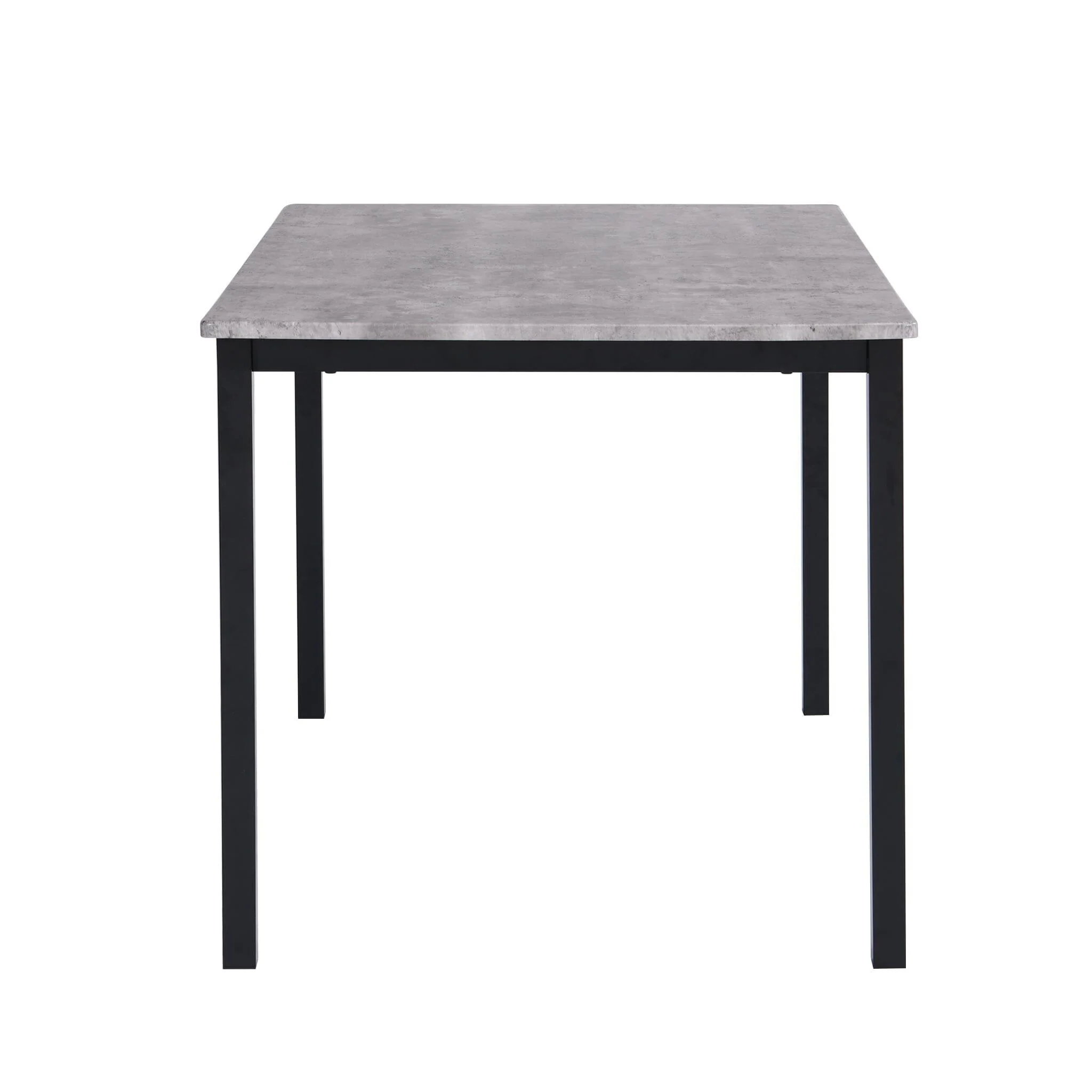 Outlet - Milo Concrete Effect dining table - 6 seater - with black legs - Image 3