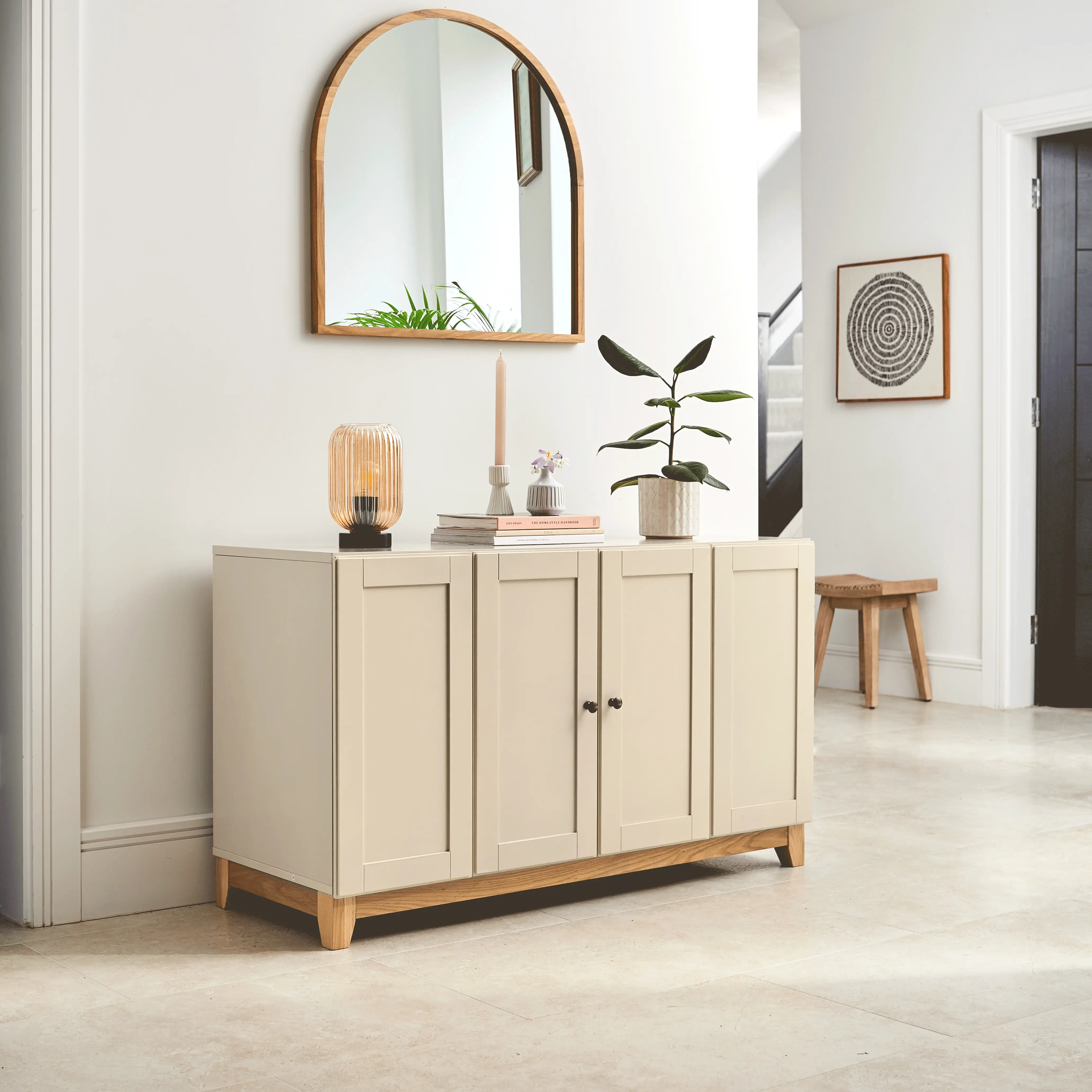 Outlet - Morgan 2 Door Sideboard - Taupe - Image 2