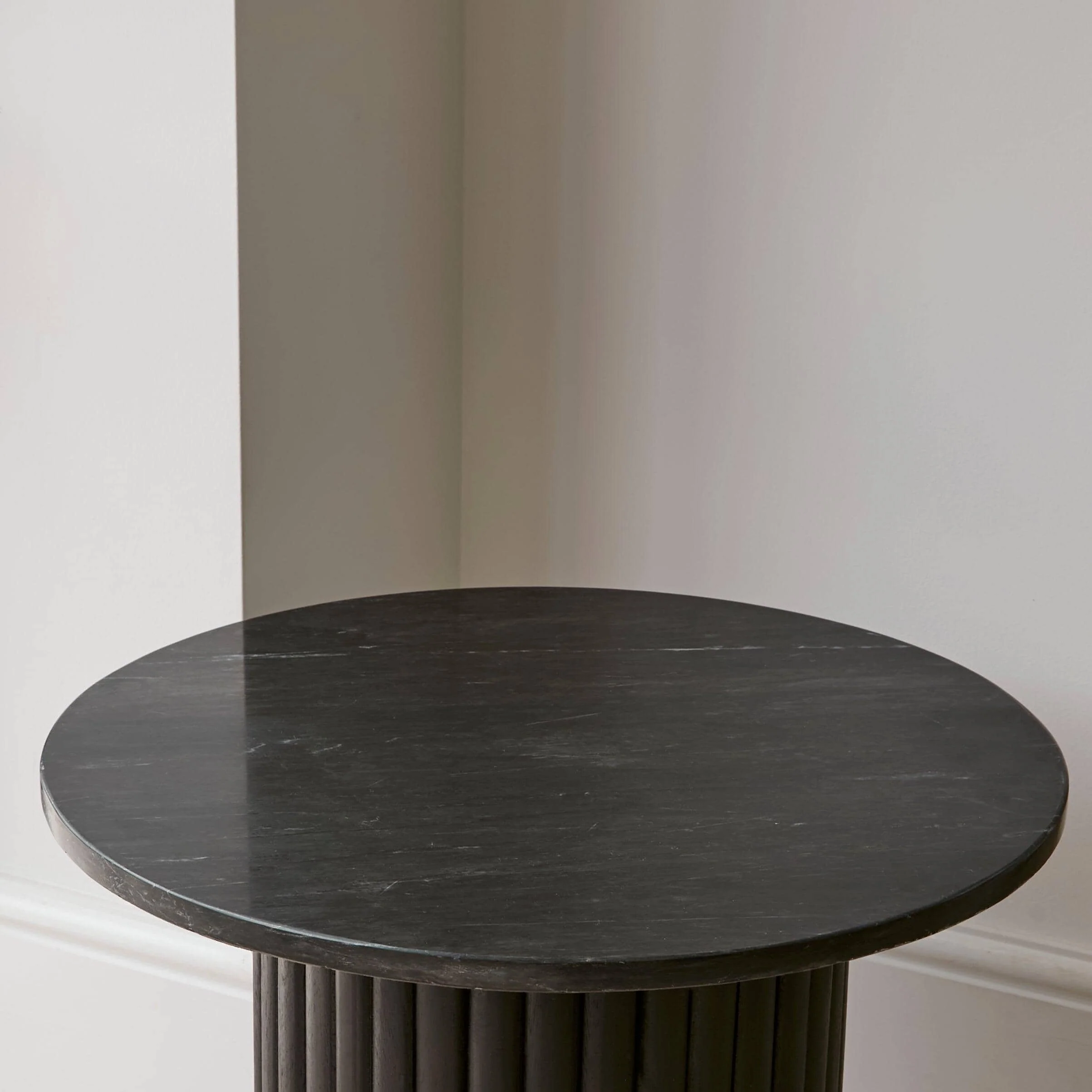 Myla Black Round Side Table - Image 5