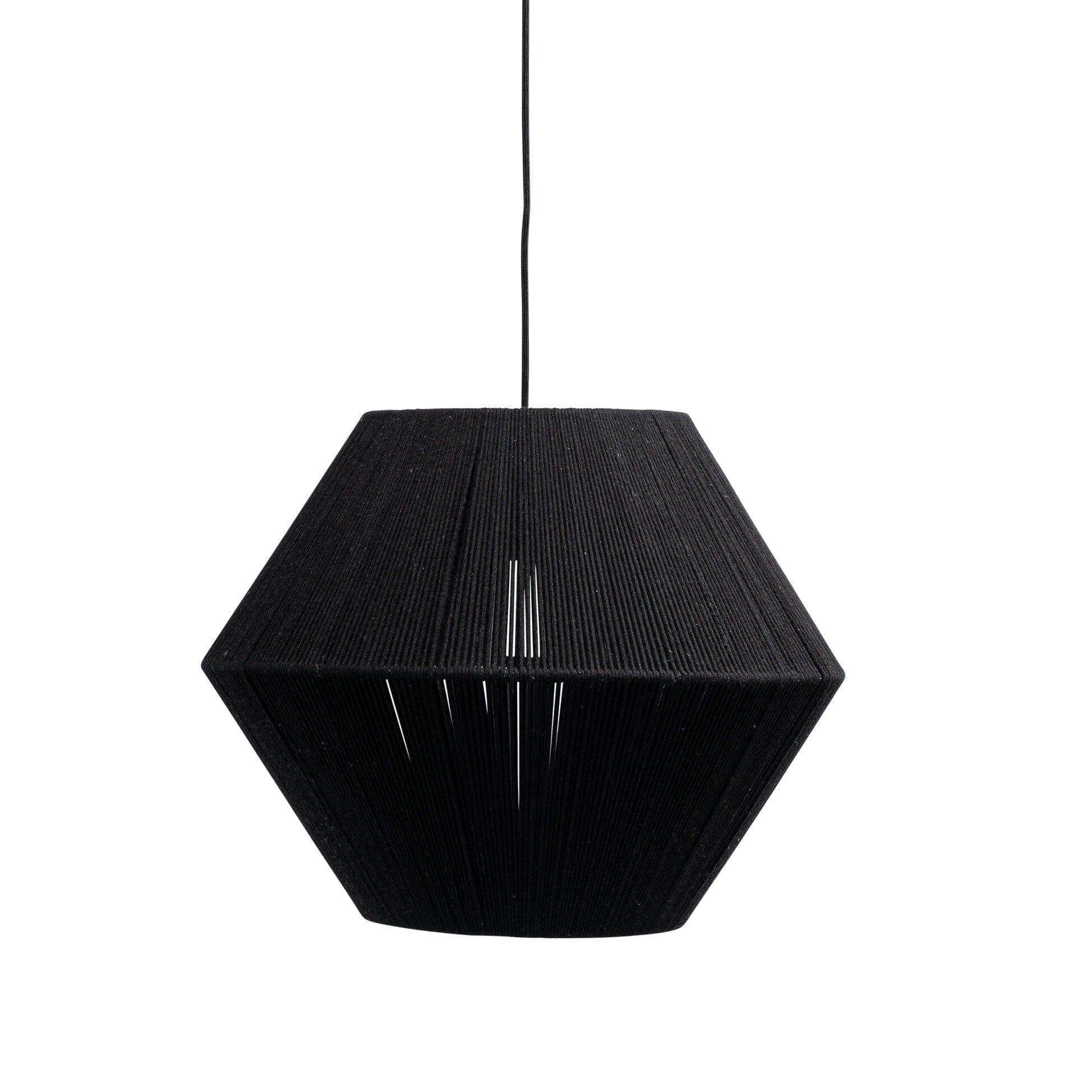 Neri Black Cotton String Pendant - Image 7
