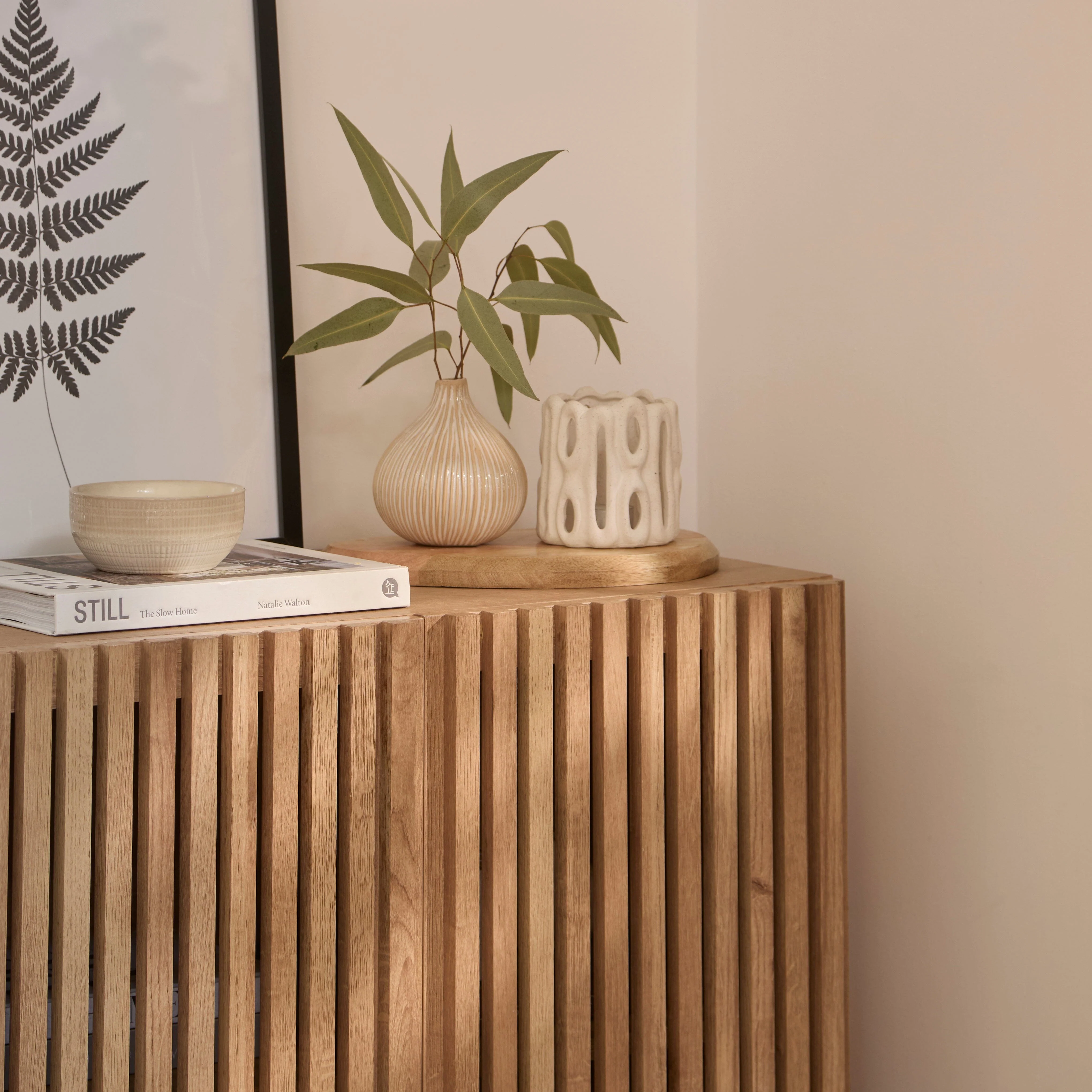 Outlet - Nia 2 Door Small Sideboard - Seasoned Oak - Image 6