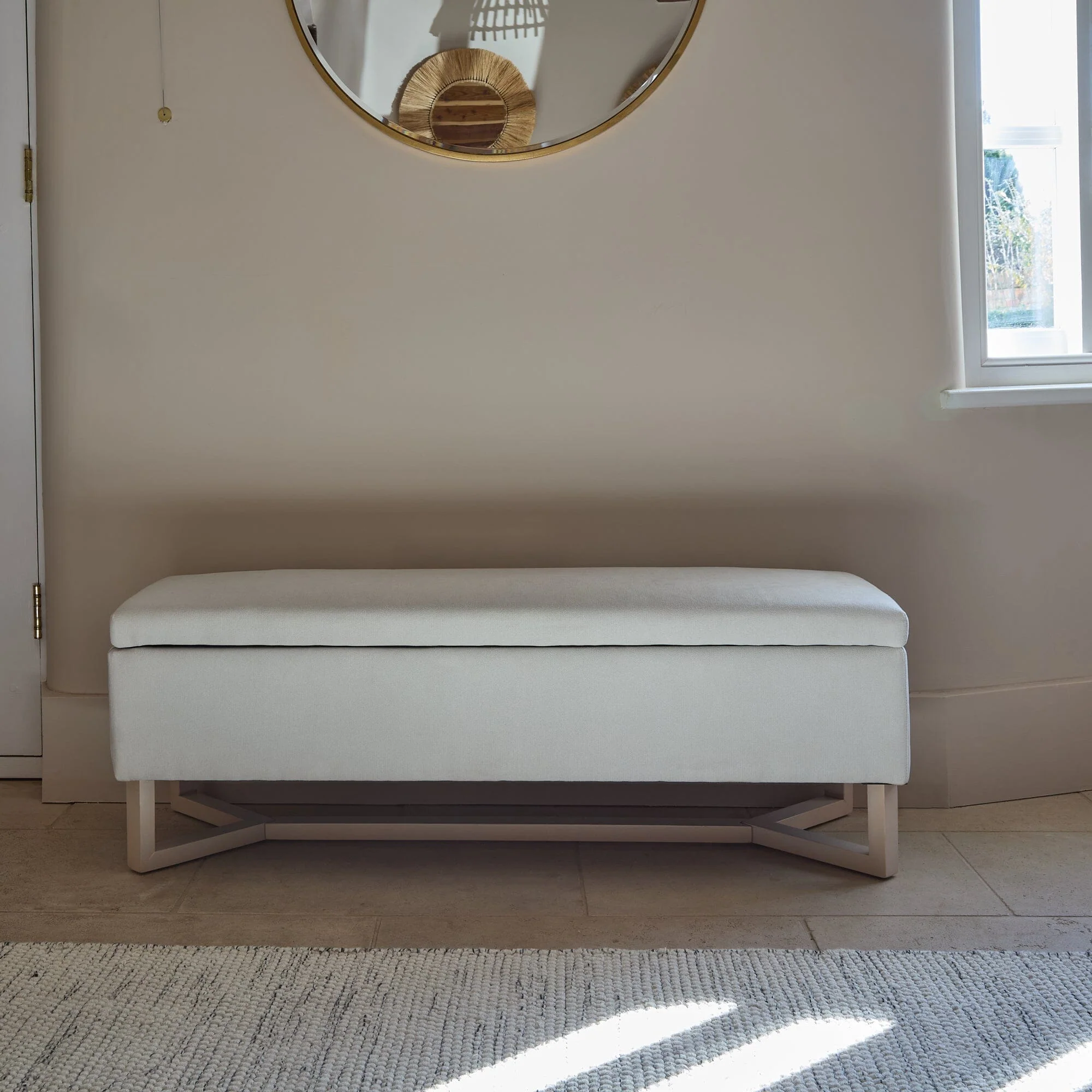 Norah Storage Ottoman - Ivory - Image 8