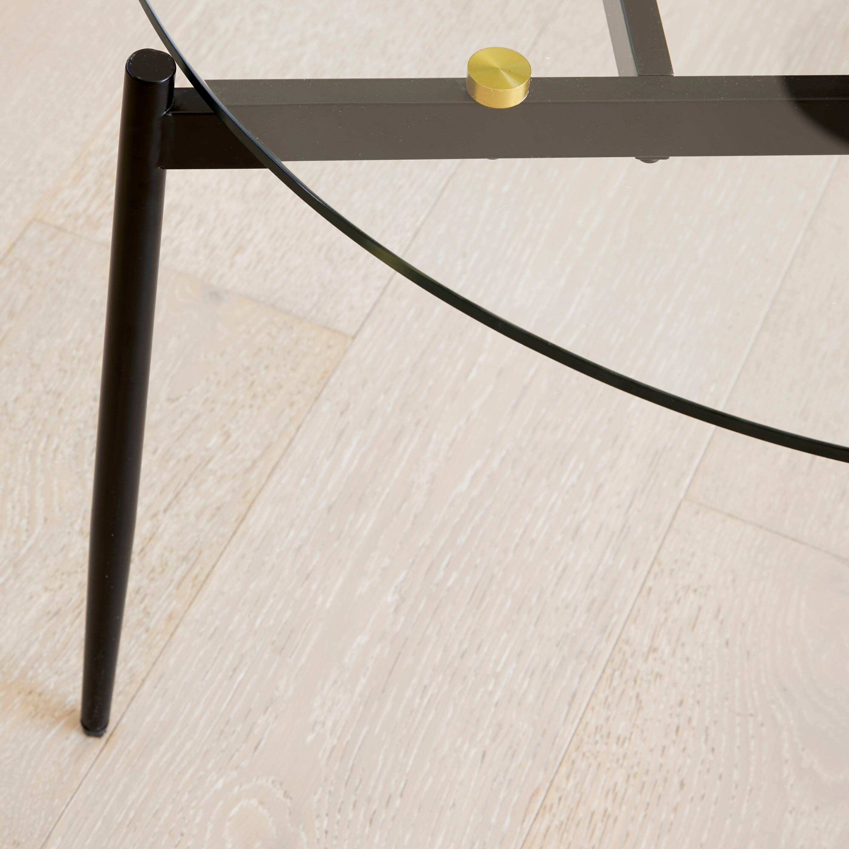 Outlet - Oscar 80cm Round Coffee Table - Matte Black - Image 6