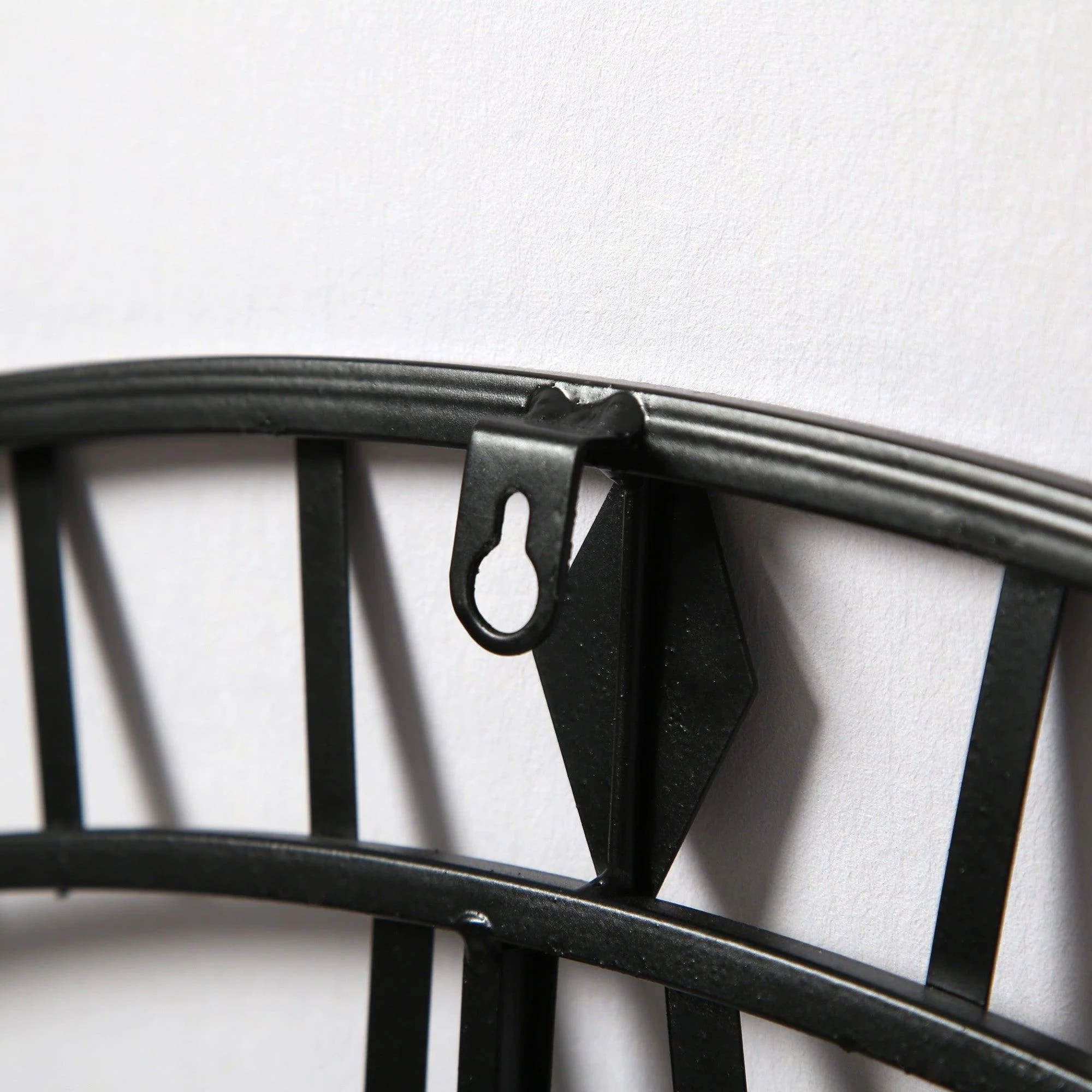 Outlet - Riseley 100cm Metal Skeleton Wall Clock - Black - Image 4
