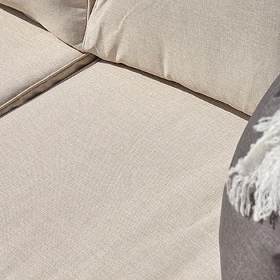 Outlet - Rowan 2 Seater Wooden Garden Armless Sofa - Natural - Image 3