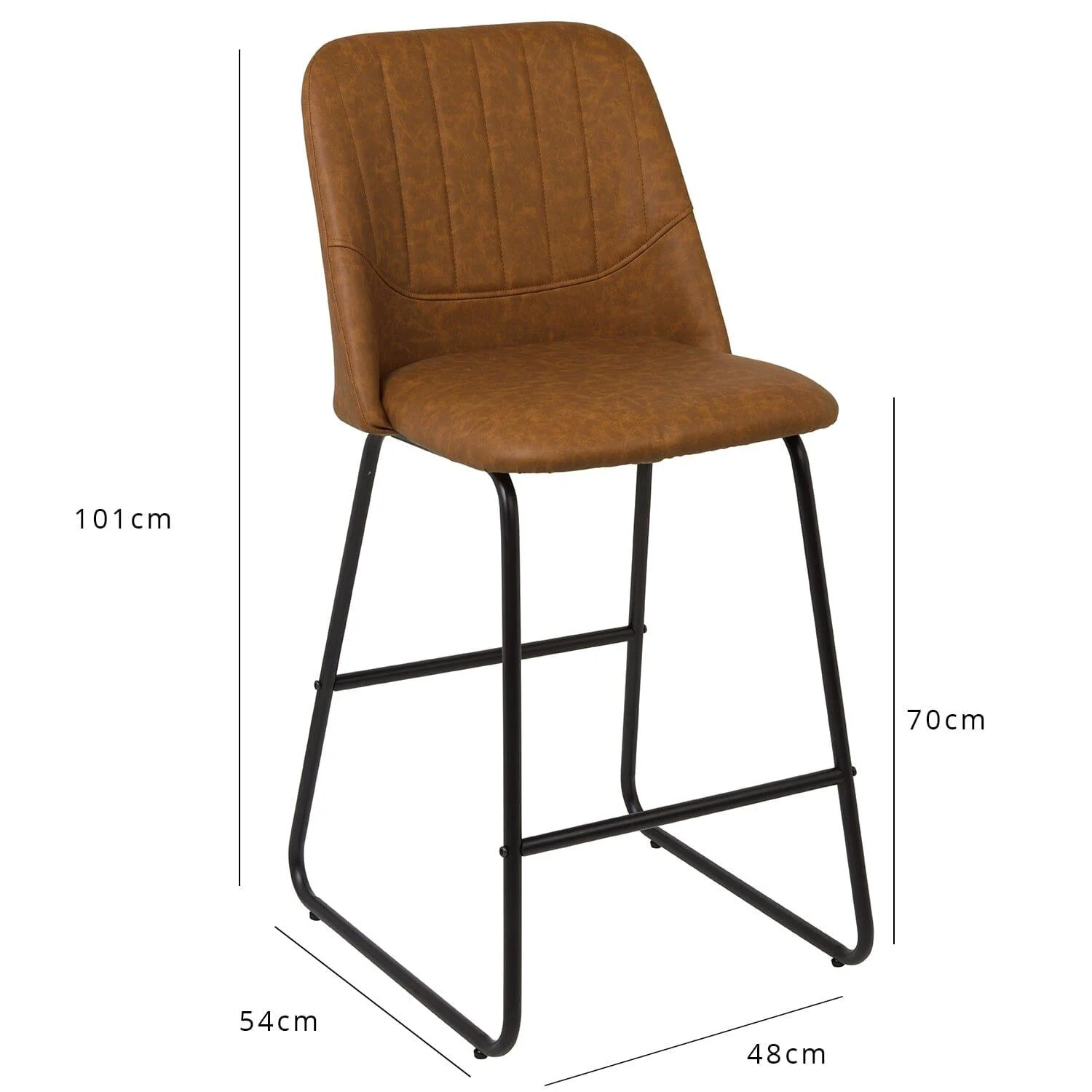 Outlet - Sheffield bar stool - tan - Image 6