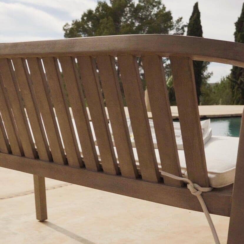 Outlet - Shiro Wooden Garden Bench - Set of 2 - Image 4