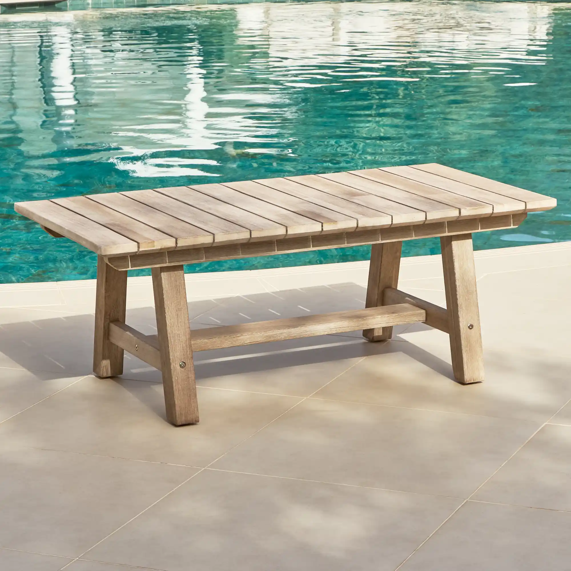 Shiro Wooden Garden Coffee Table - 120cm - Image 3