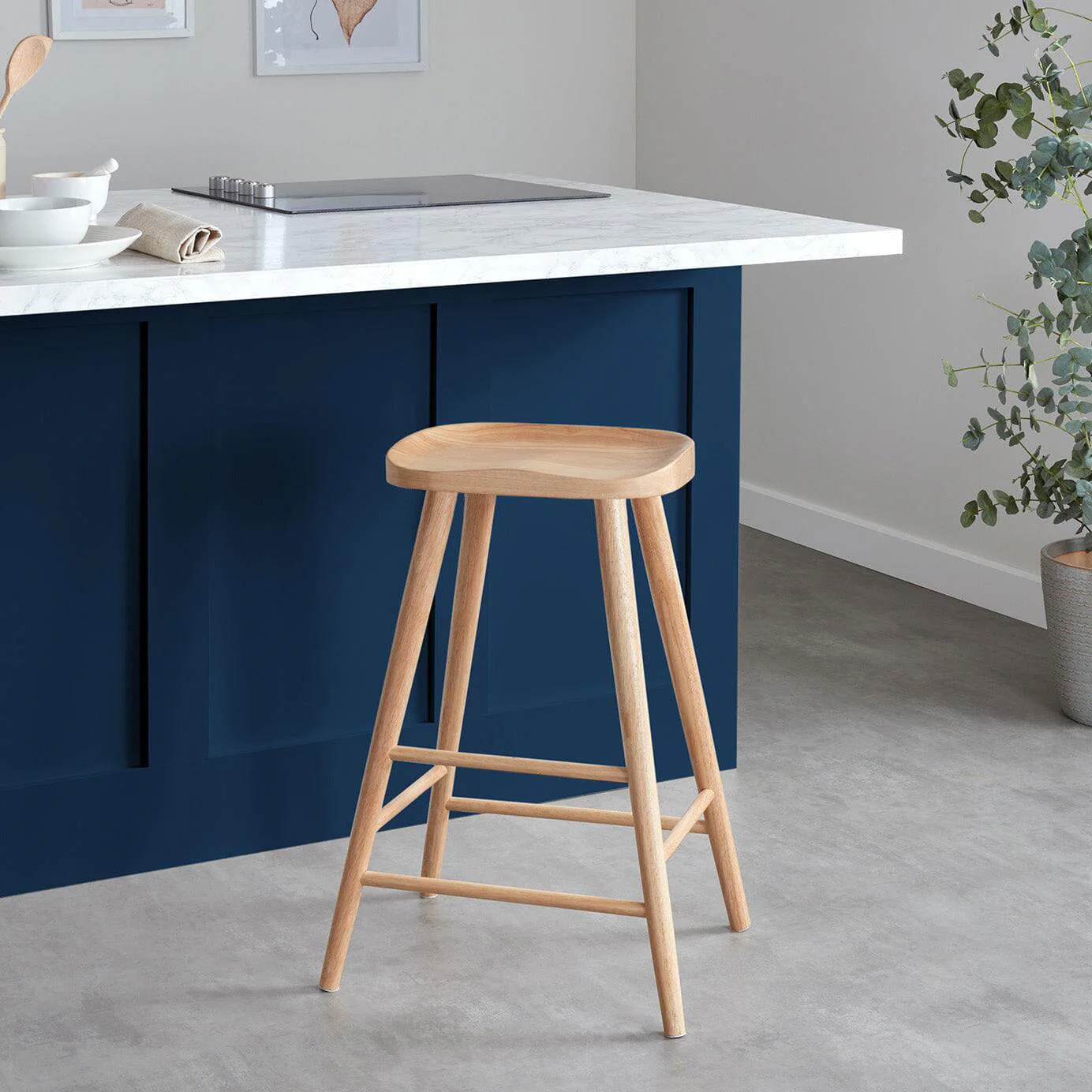 Outlet - Silvester Bar Stool - Classic Oak
