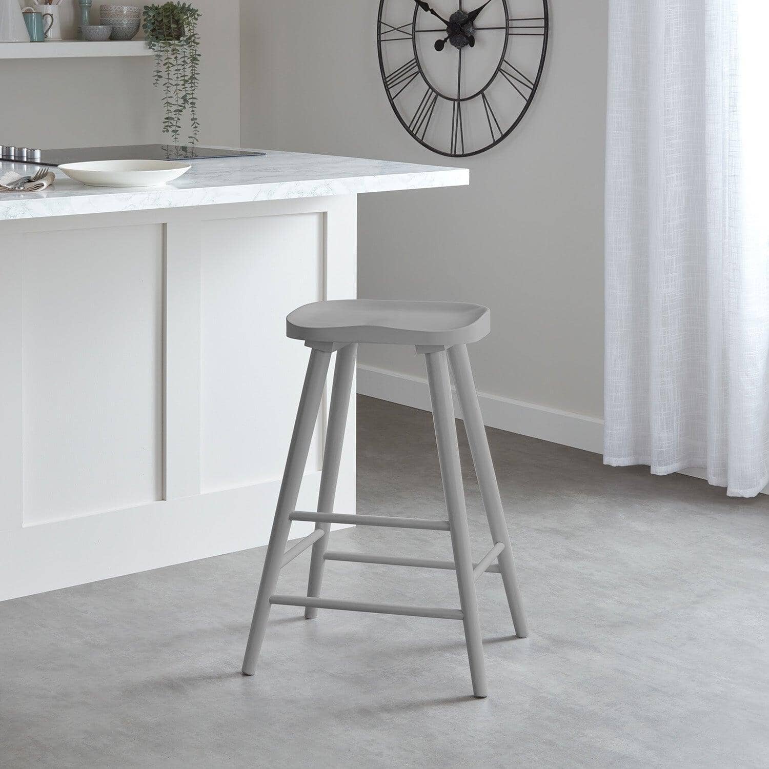 Outlet - Silvester Bar Stool - Grey - Image 2