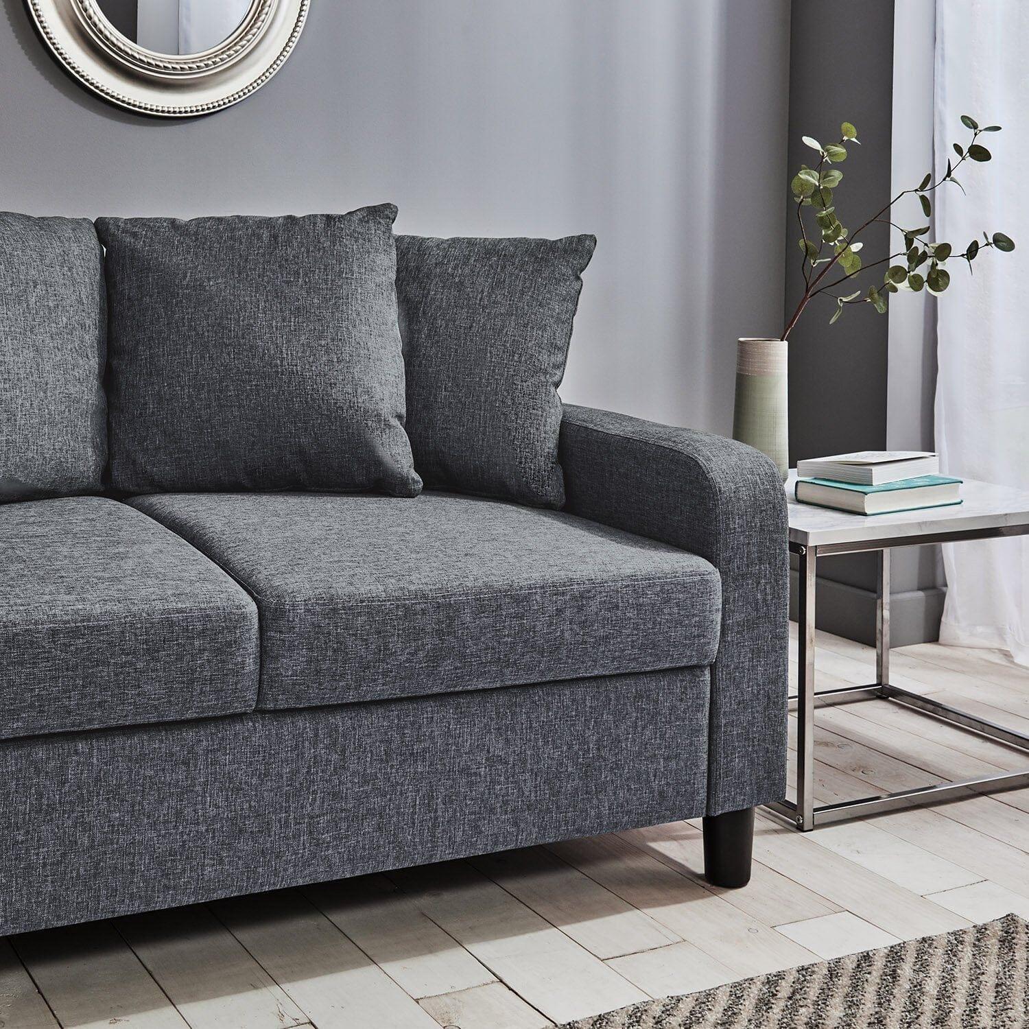 Outlet – Tracy 2 seater sofa - grey linen - Image 4