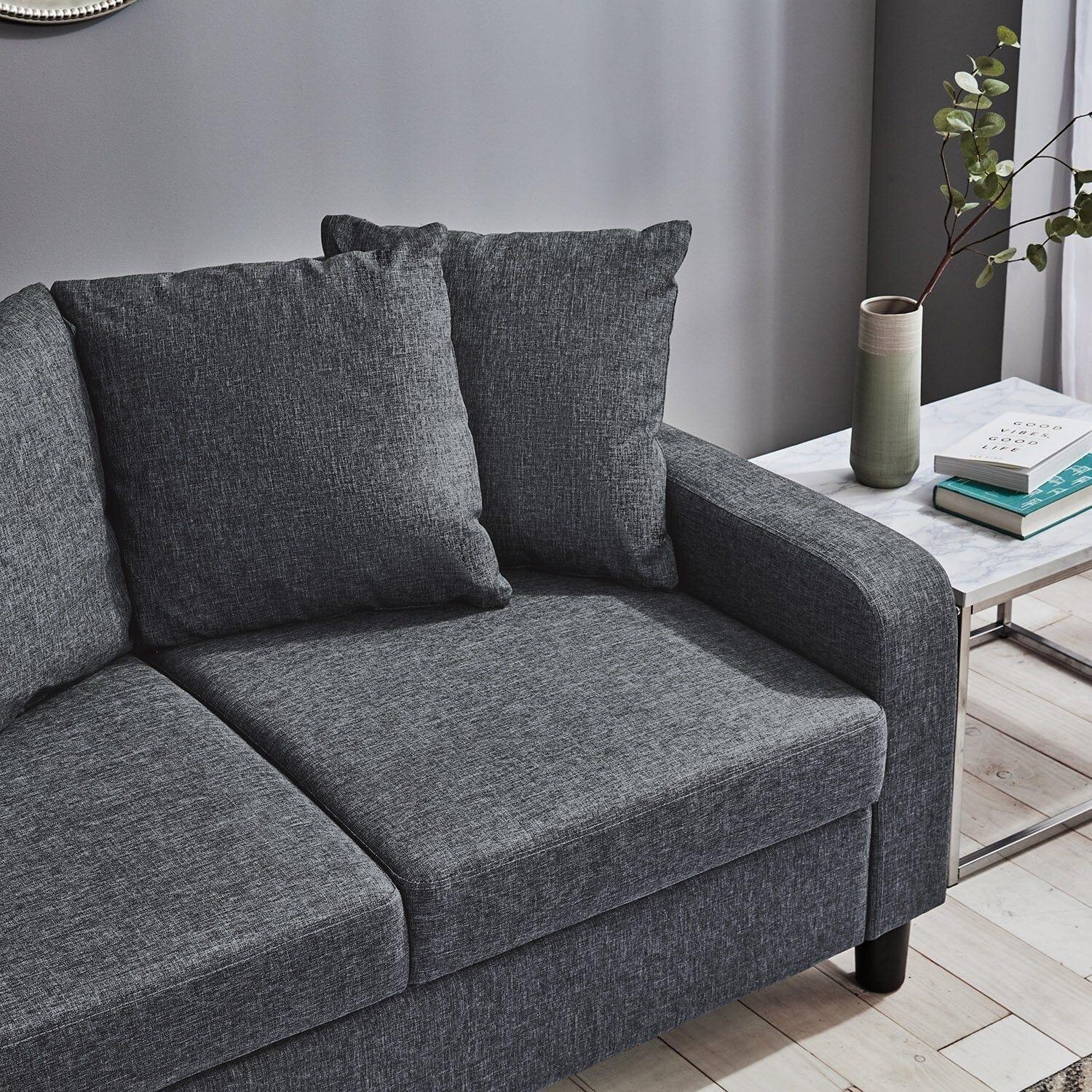 Outlet – Tracy 2 seater sofa - grey linen - Image 5