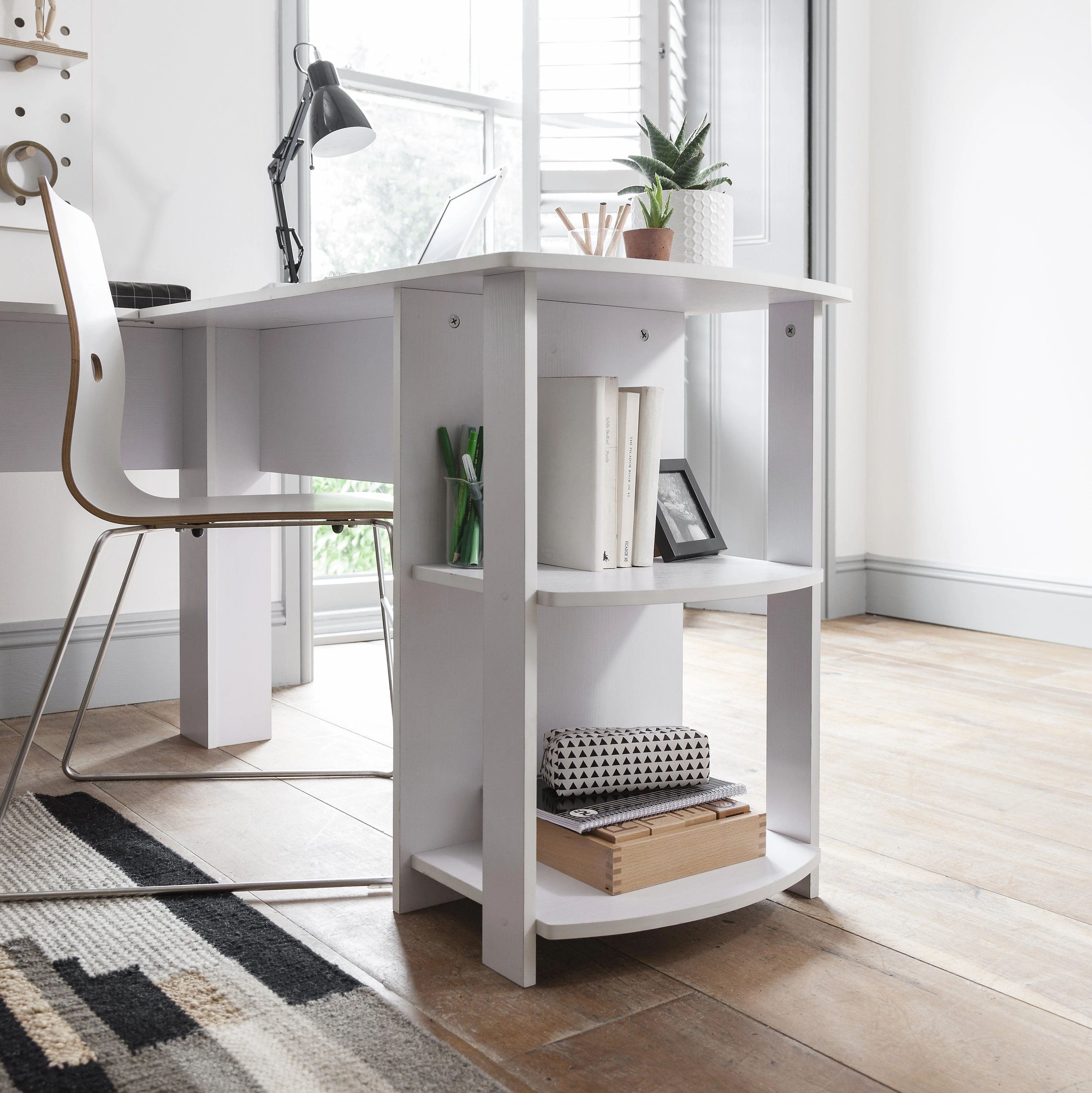 Outlet - Essie L Shape Desk White - Image 3