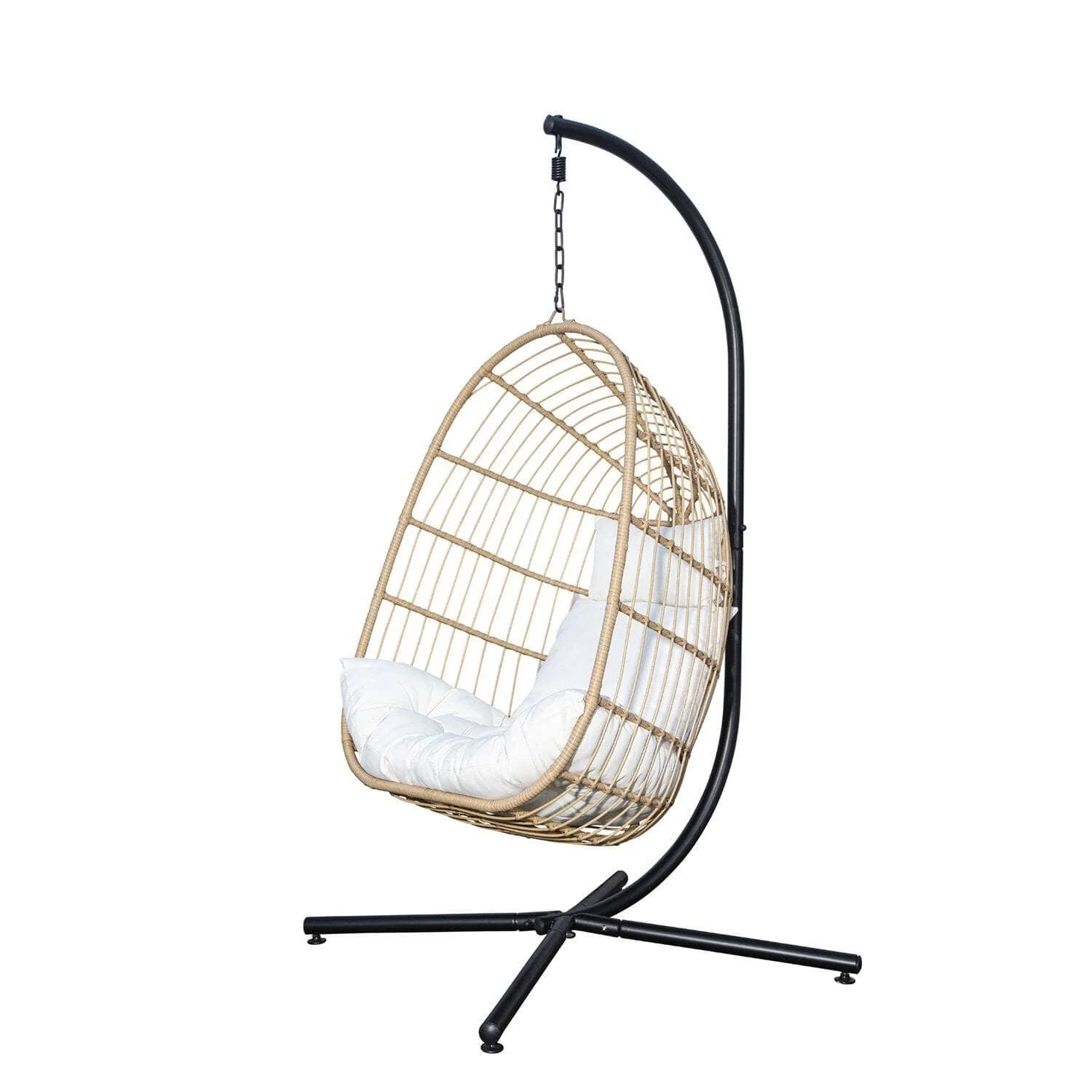 Outlet - Wick Hanging Egg Chair - Natural Rattan - Image 7